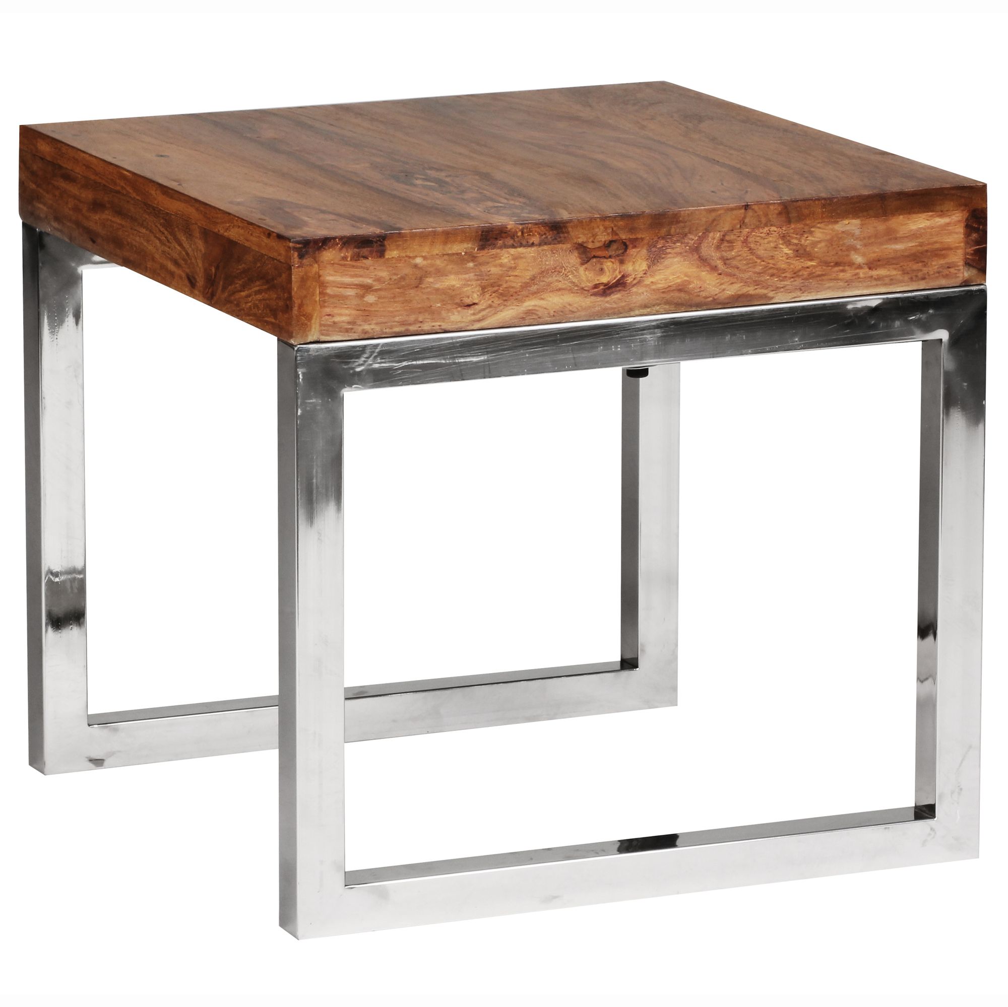 Beistelltisch Alta Sheesham Massivholz 45 × 45 × 40 cm