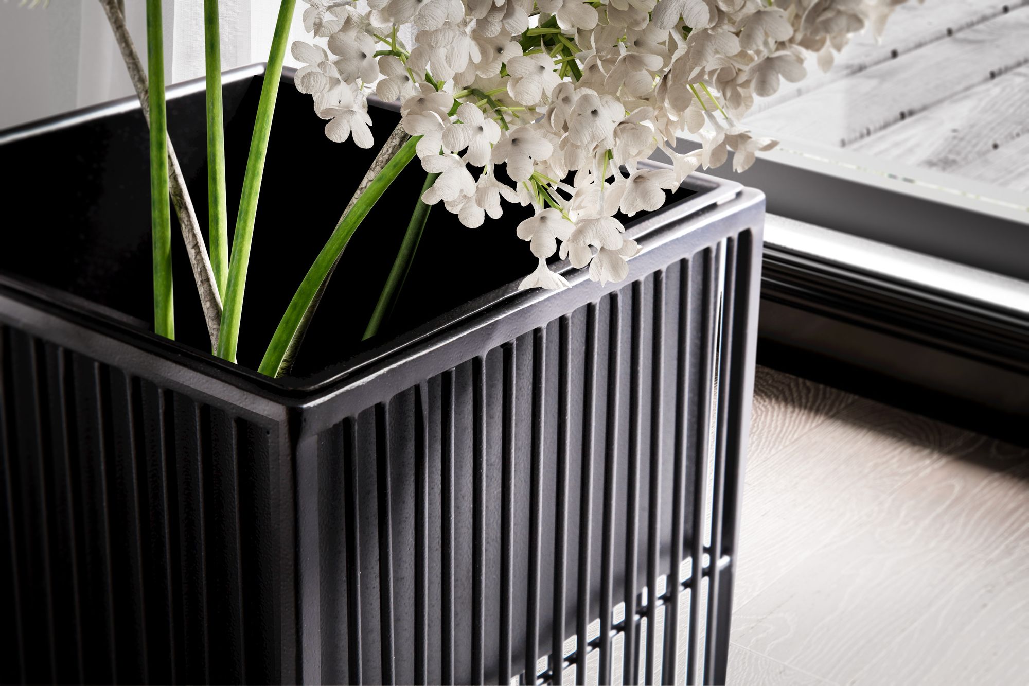 Blumentopf Birtavarre Schwarz