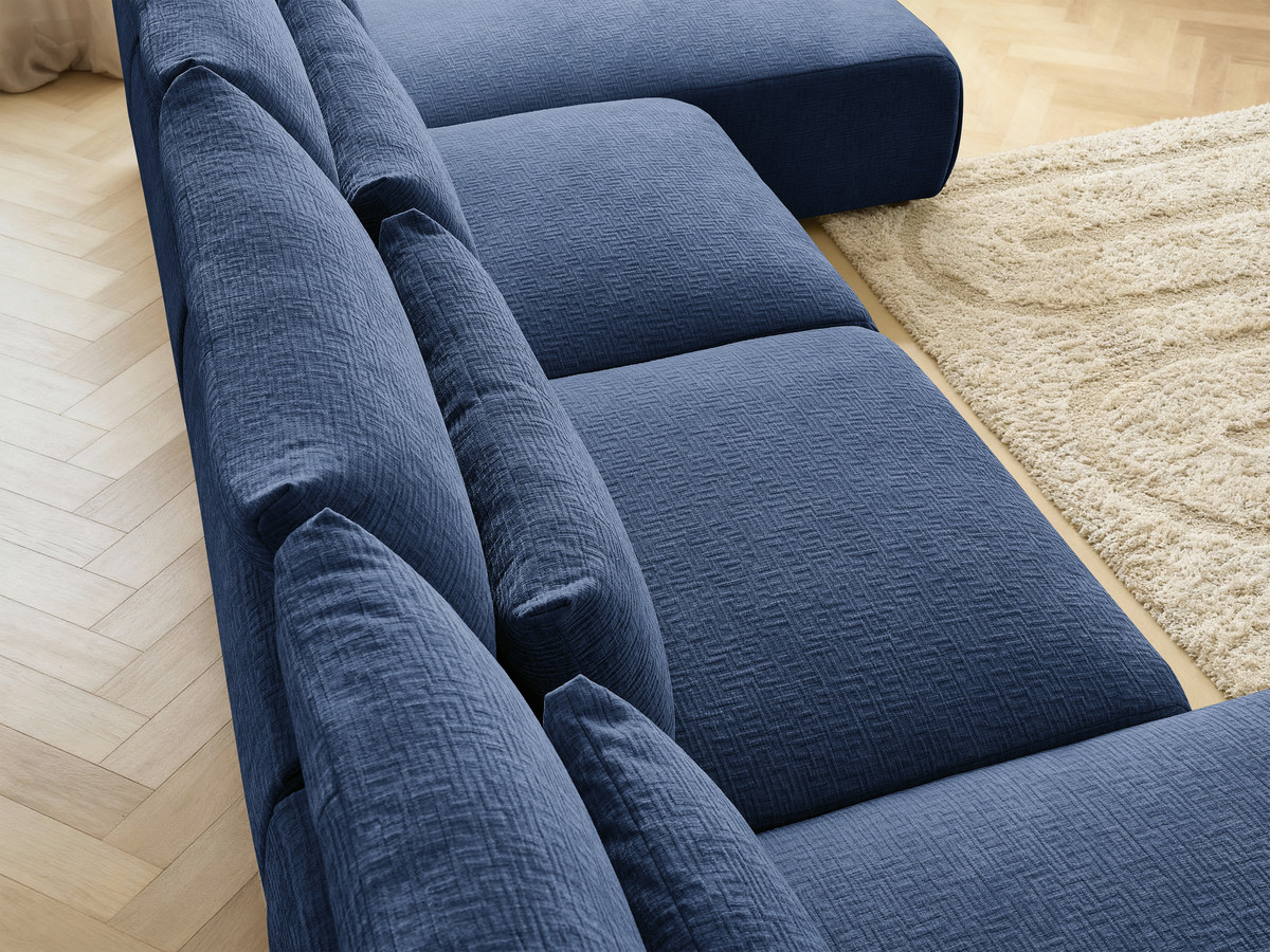 Bobochic Jana Wohnlandschaft Strukturstoff Dunkelblau
