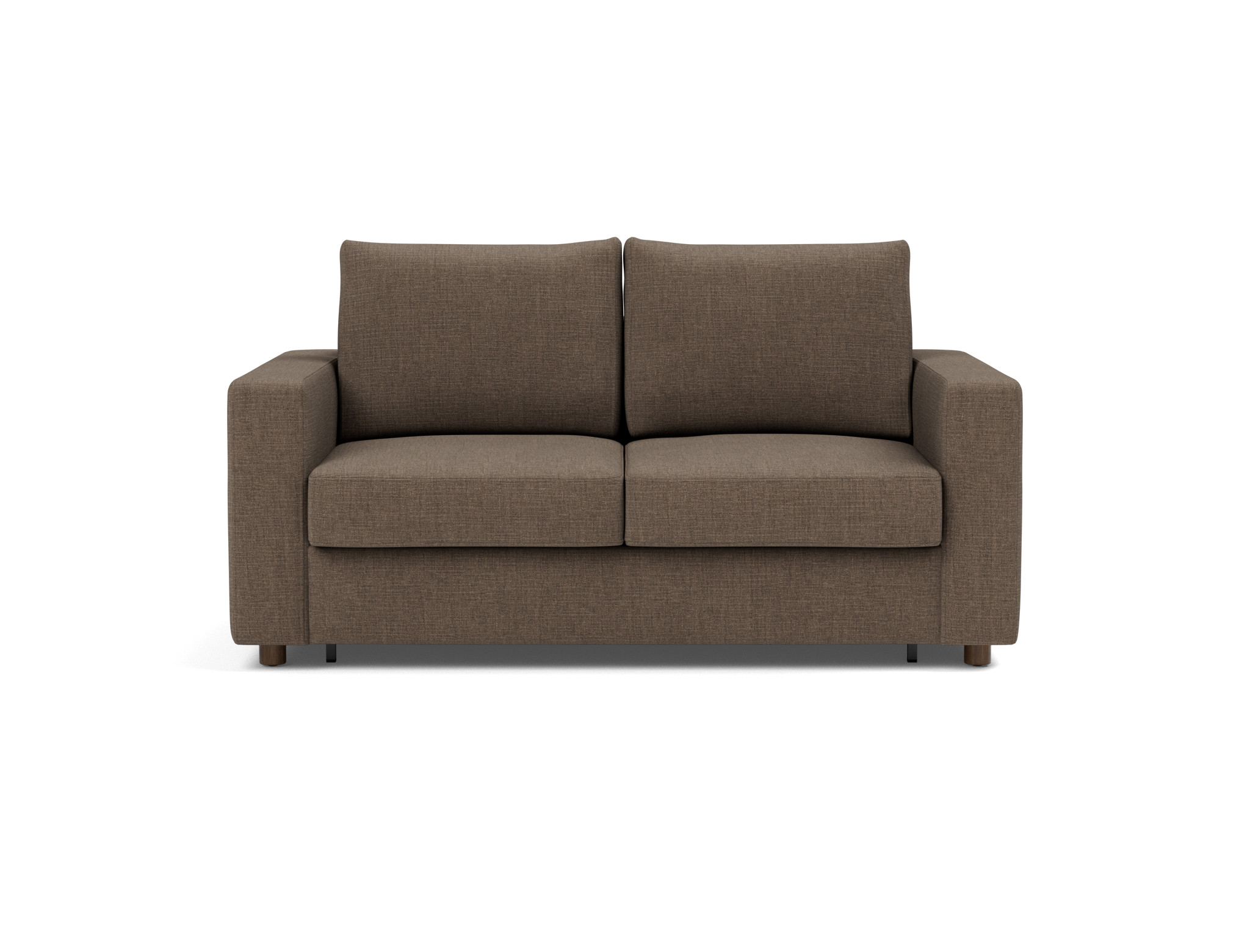 Schlafsofa Neah mit Standard-Armlehnen 140 Chenille Esina 411-Cedar-Brown