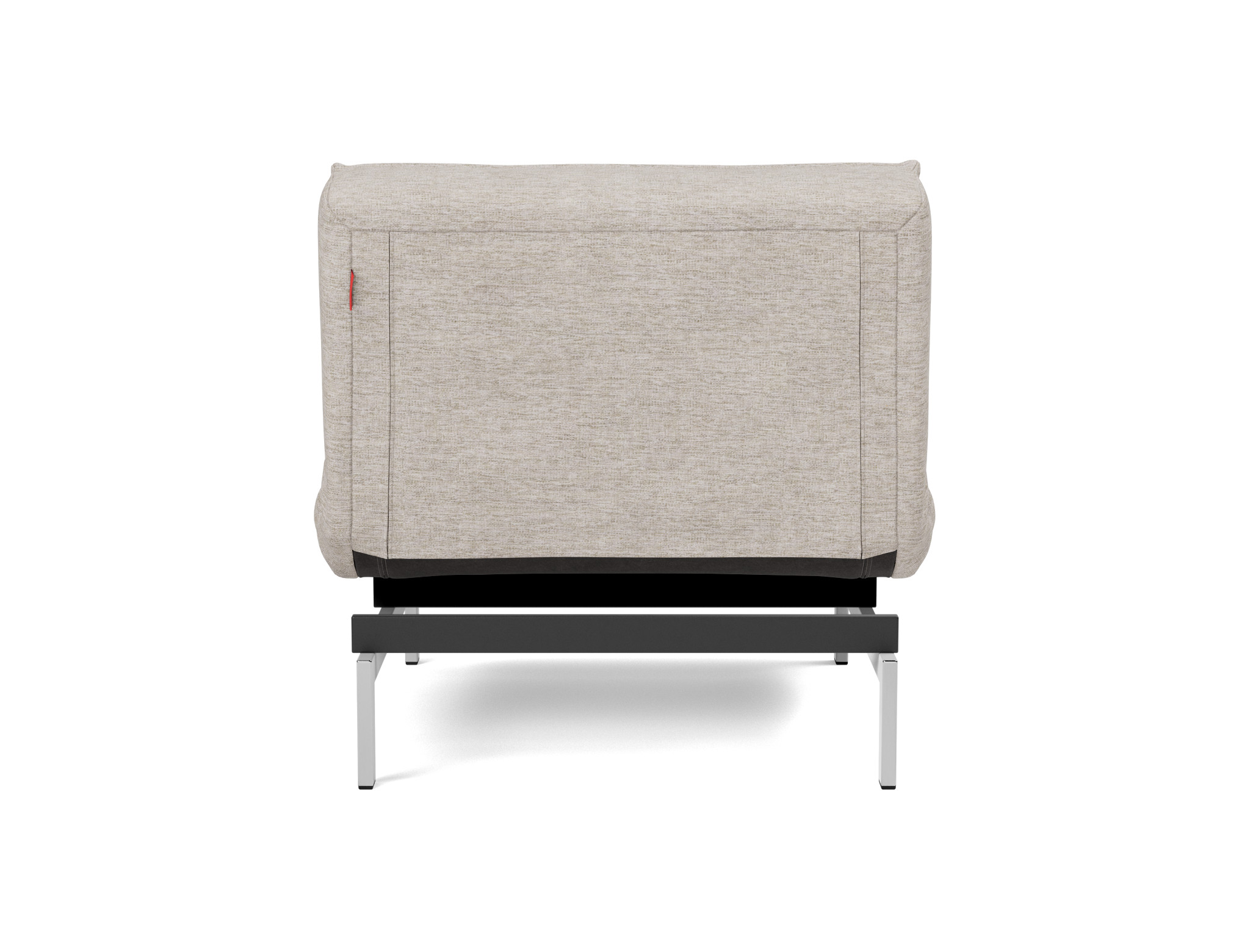 Sessel Splitback Chenille Yuveno 471-Sand Beine Chrom
