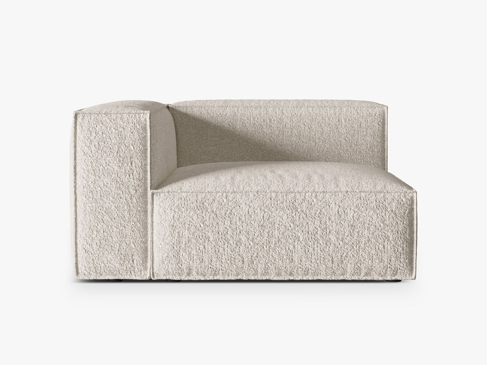 Micadoni Eckmodul Nuria 2-Sitzer Links Boucle Beige
