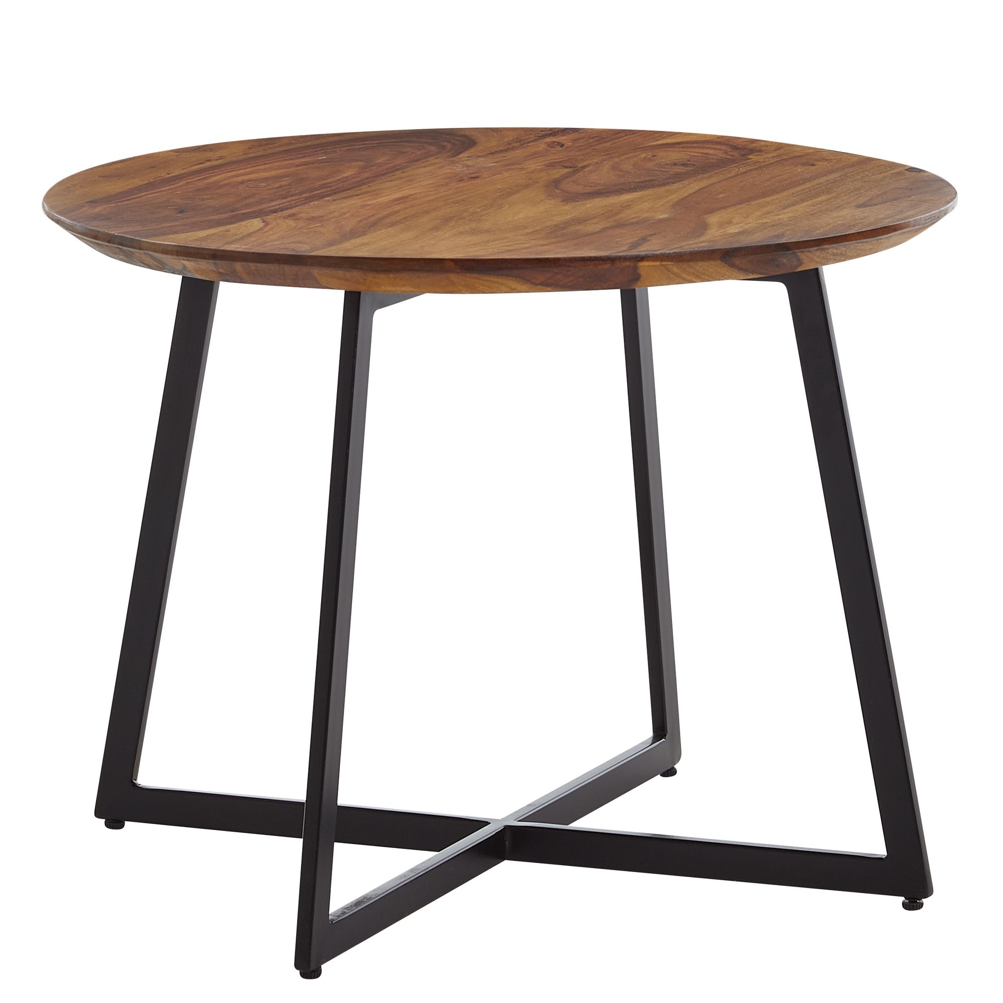 Couchtisch Laxamyri Sheesham Massivholz Ø 60 cm
