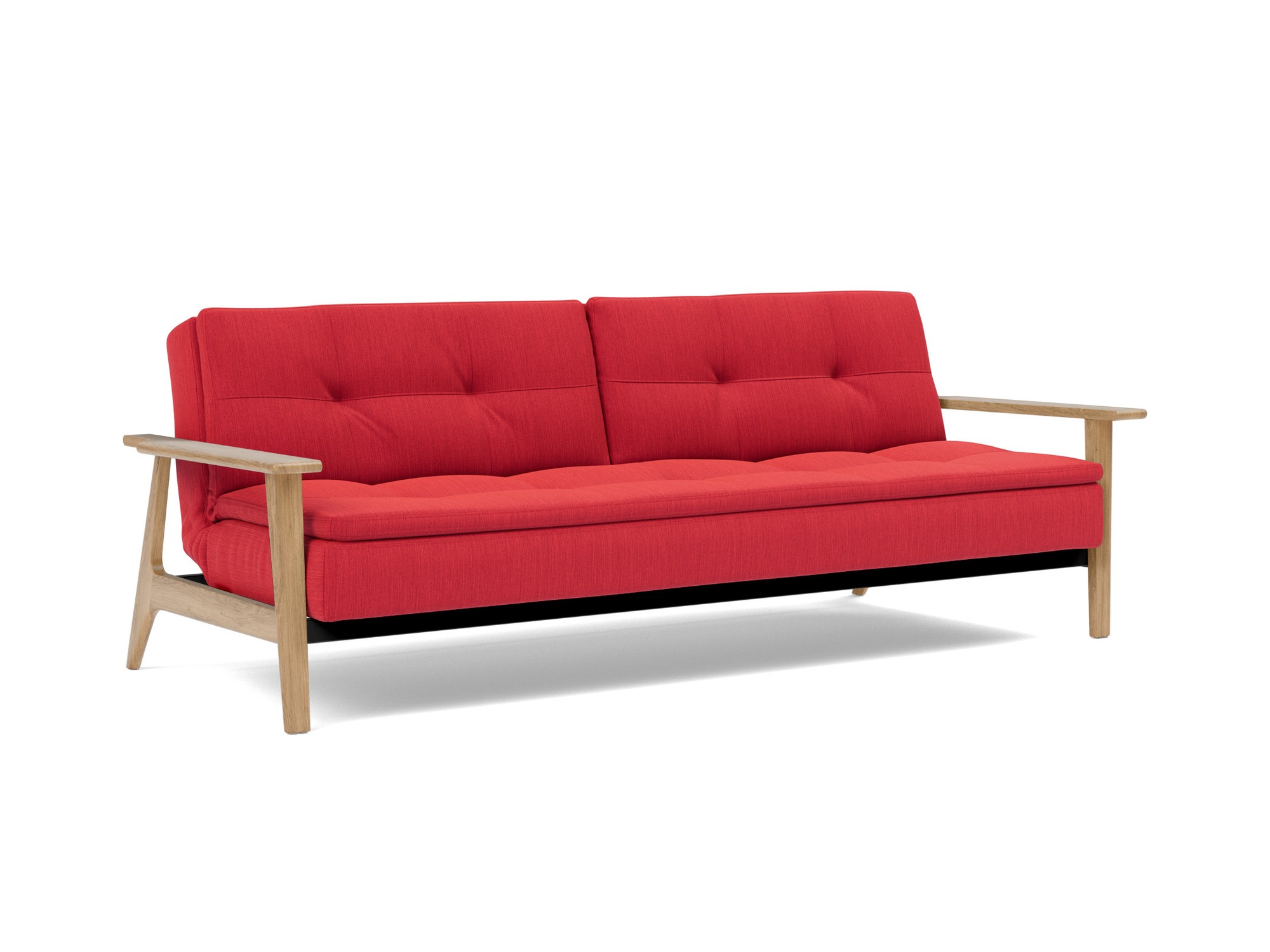 Schlafsofa Dublexo Frej Flachgewebe Elegance 511-Red