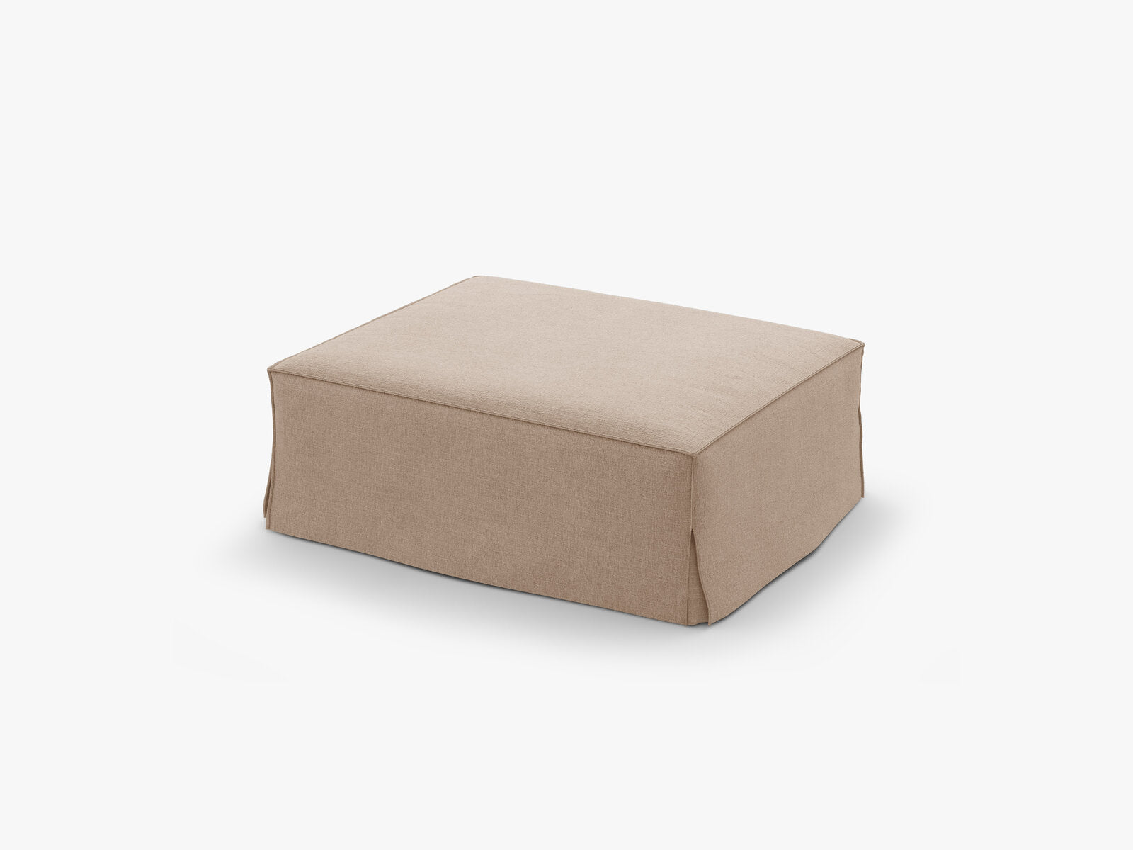 Micadoni Hocker Jodie 1-Sitzer Strukturierter Stoff Lins Sand