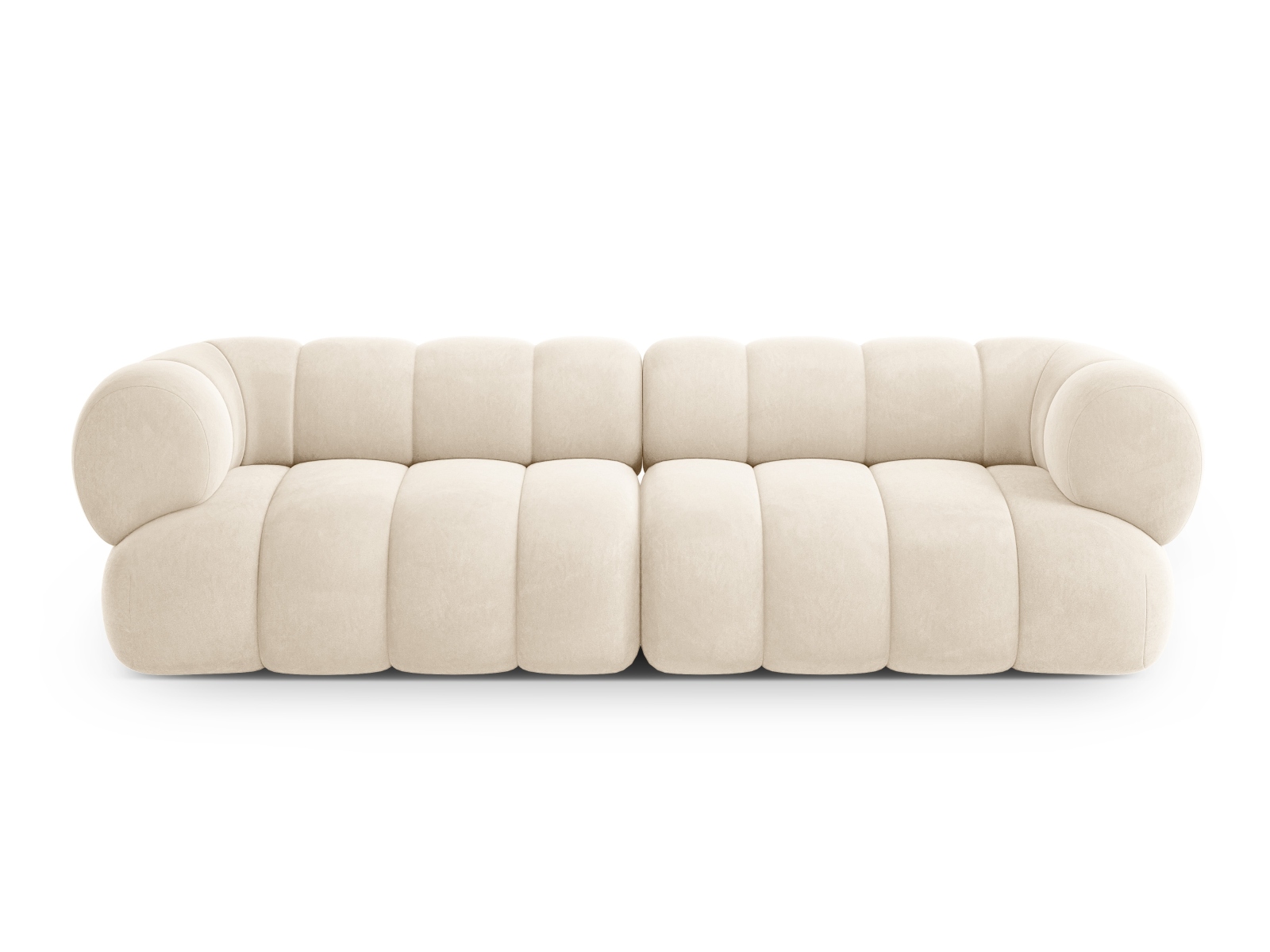 Cosmopolitan Design Sofa Koge 4-Sitzer Samt Vogue Helles Beige