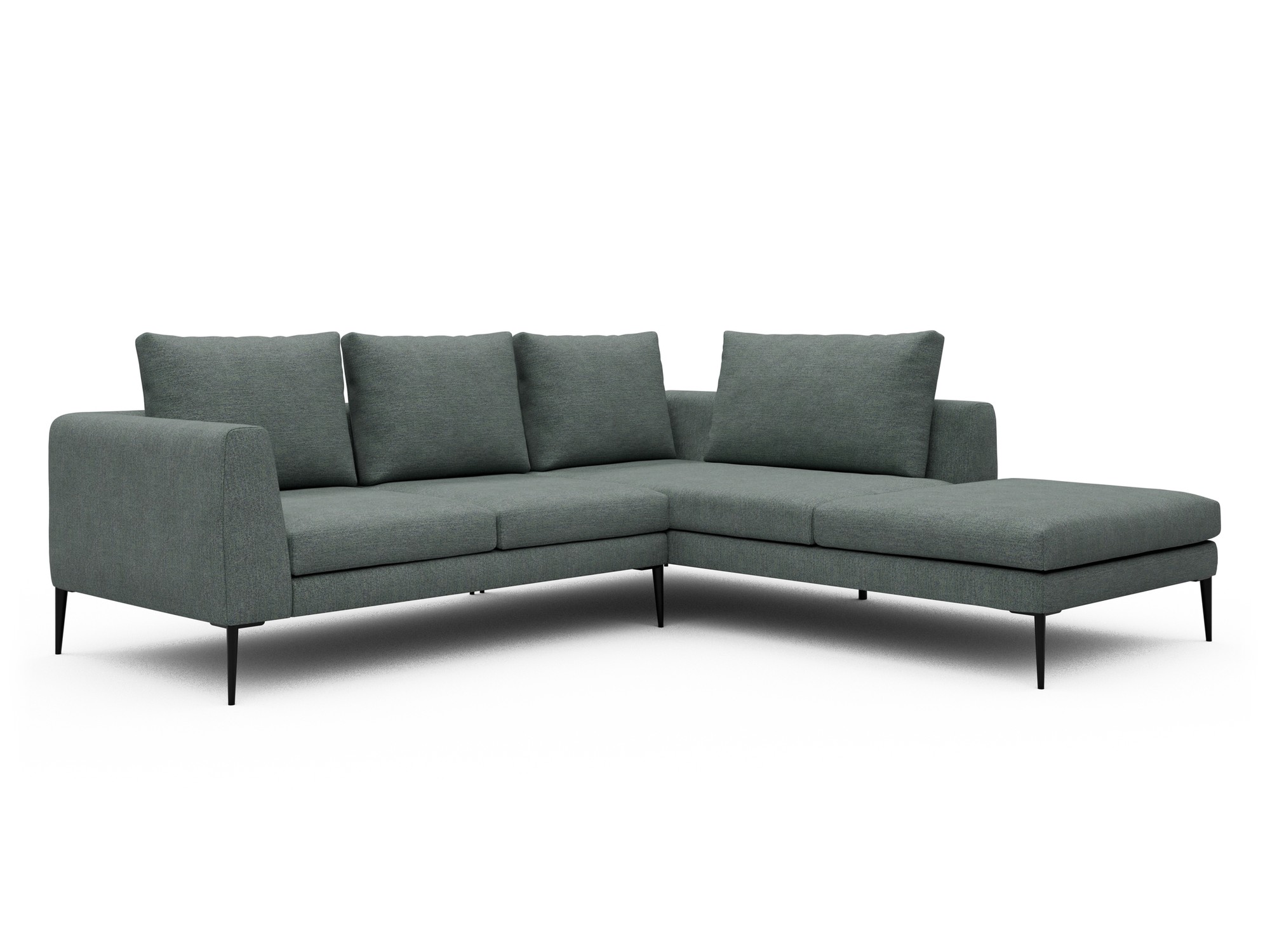 Skandi Home Ecksofa Paul Relax-Ecke rechts mit 2-Sitzer Carreno-Ice-Blue moebelfaktor