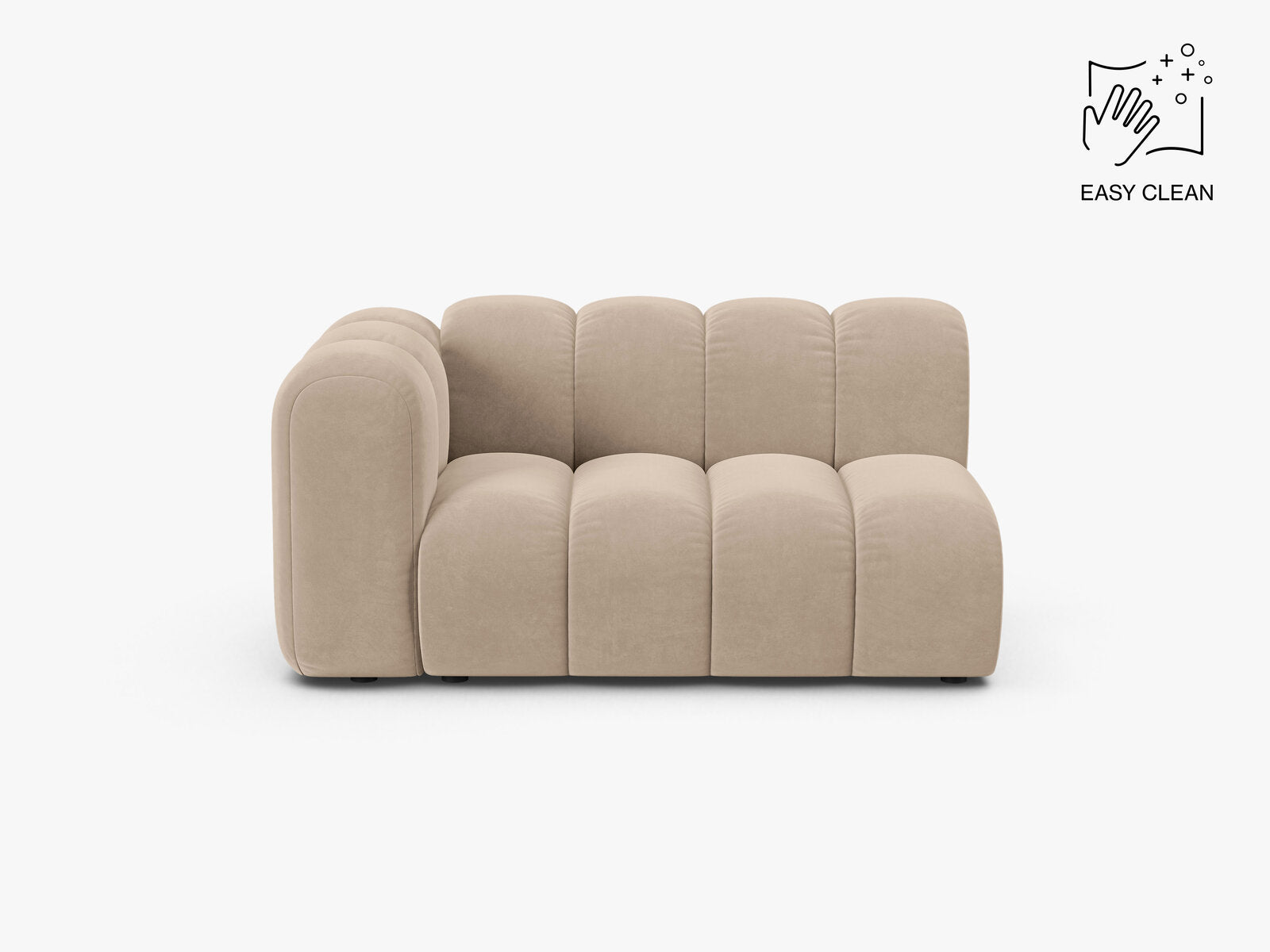 Micadoni Modul Lupine 2-Sitzer Samt Venus Beige Links