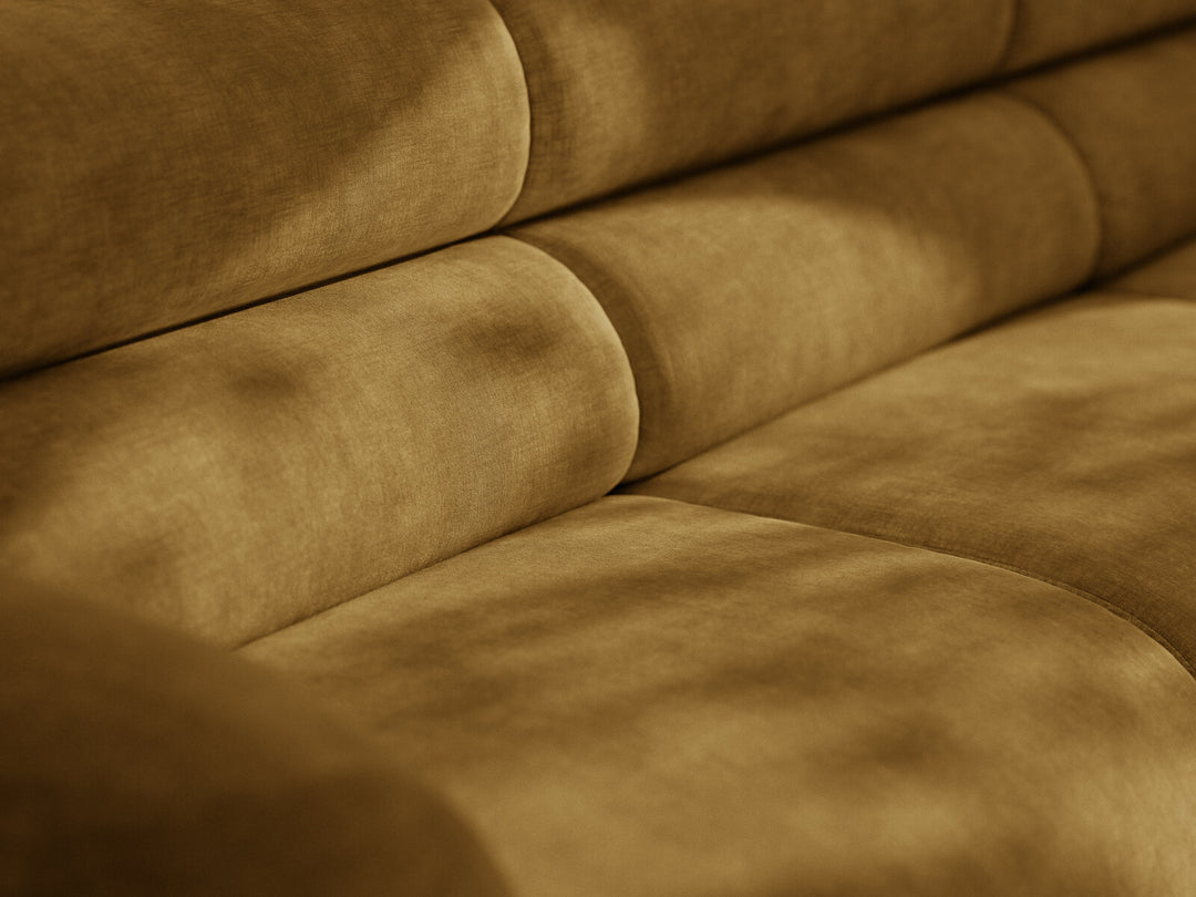 Micadoni Neo Sofa 3-Sitzer Chenille Golden Senf