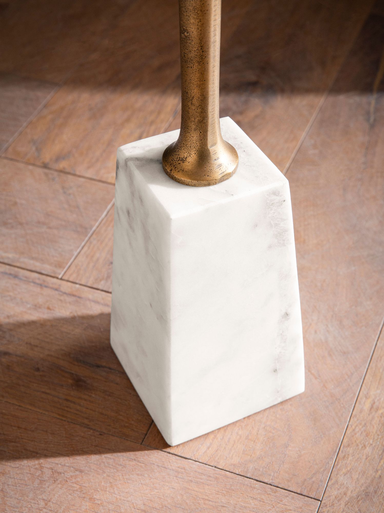 Beistelltisch Ullensvang Marmor Gold Ø 34 × H 58 cm