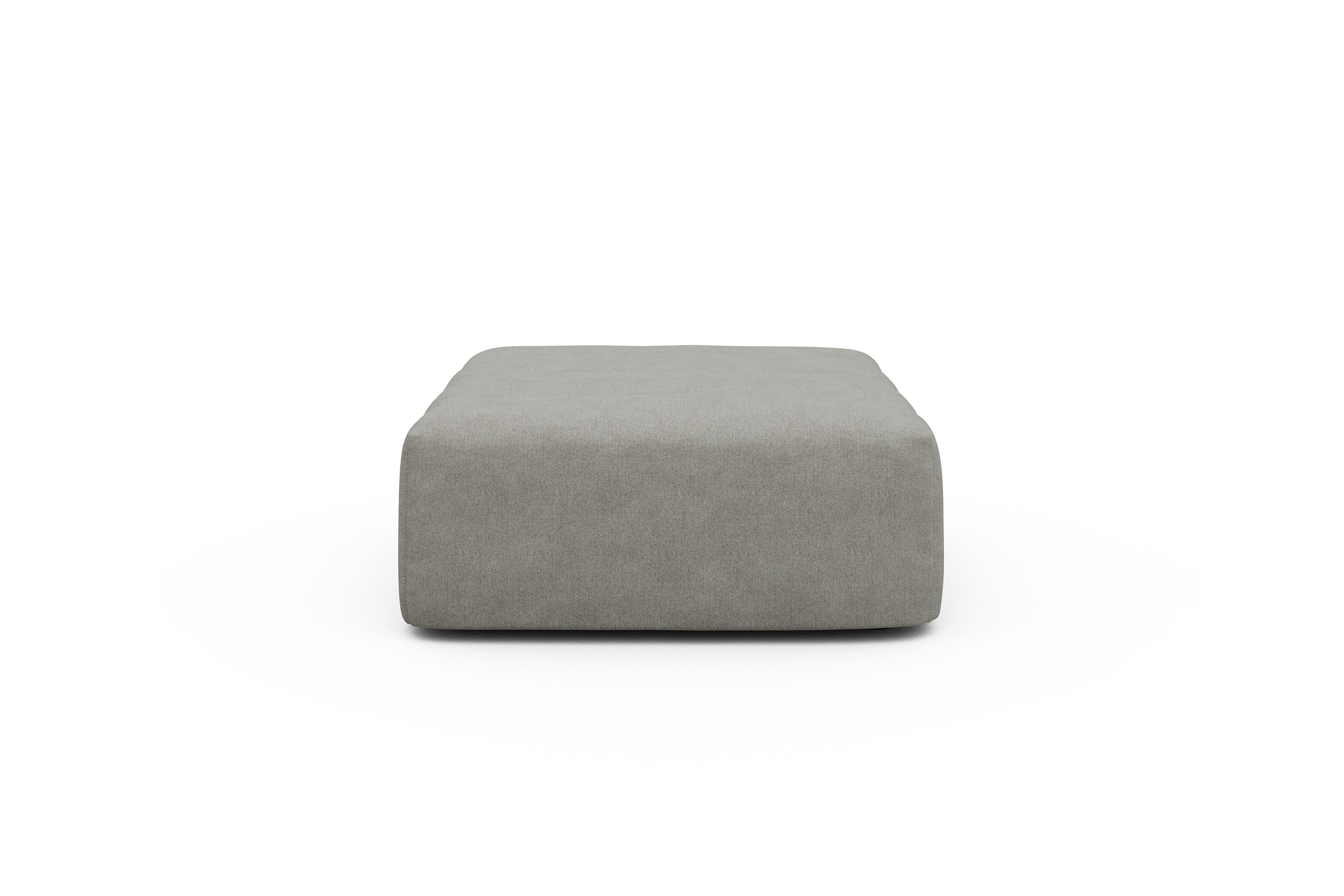 Sitzhocker Hugo Ottomane Carreno-Moon-Stone-White