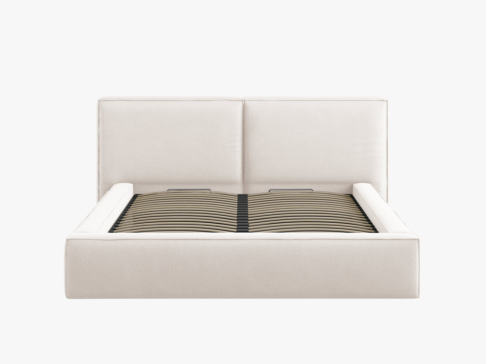 Micadoni Bett Jodie Strukturierter Stoff Megan Helles Beige