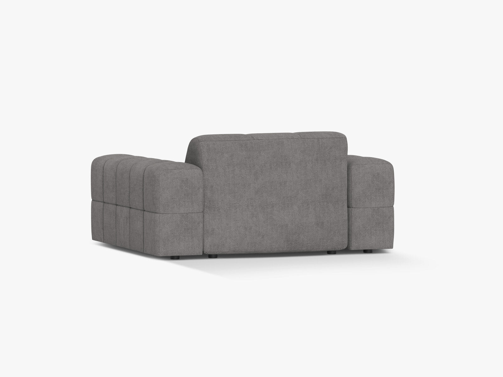 Micadoni Sessel Jennifer 1-Sitzer Chenille Eden Hellgrau