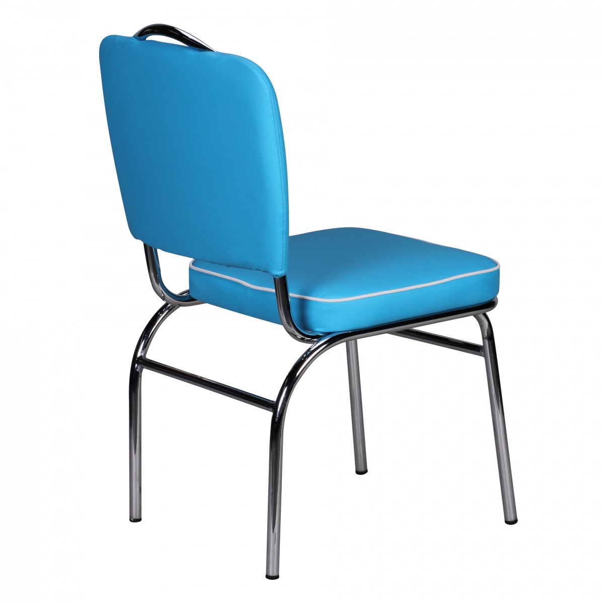 Esszimmerstuhl Kvaloy Kunstleder Blau