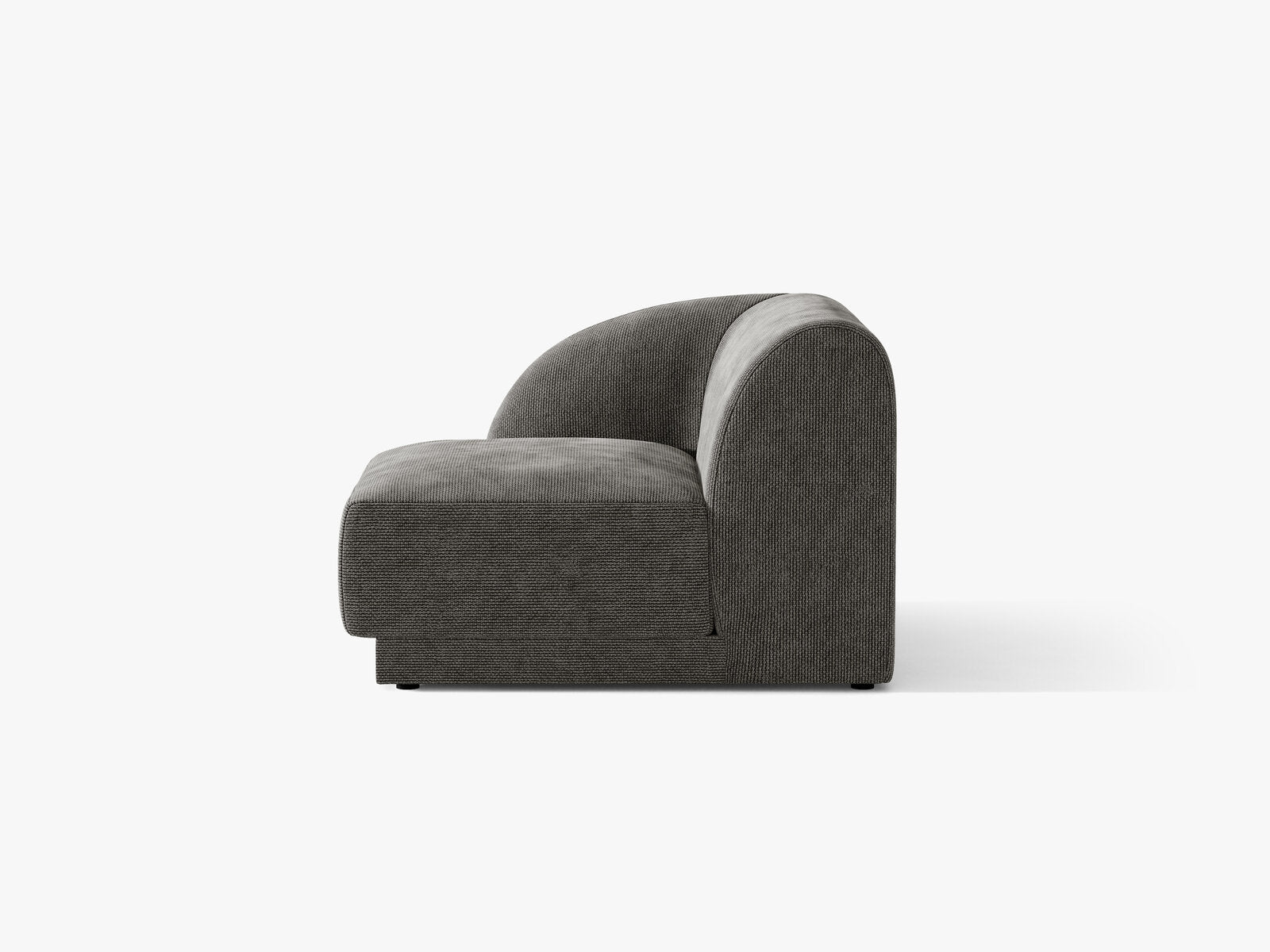 Micadoni Eckmodul Miley 1-Sitzer Links Chenille Haga Grau