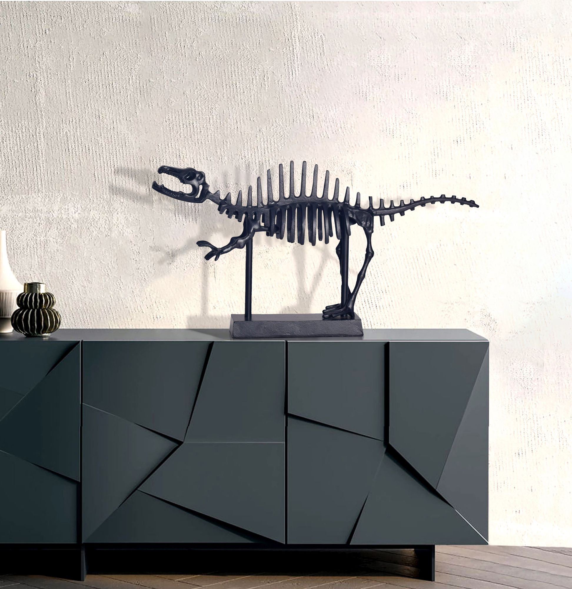 Dekofigur Hvitsten Aluminium Schwarz 62 × 12 × 32,5 cm