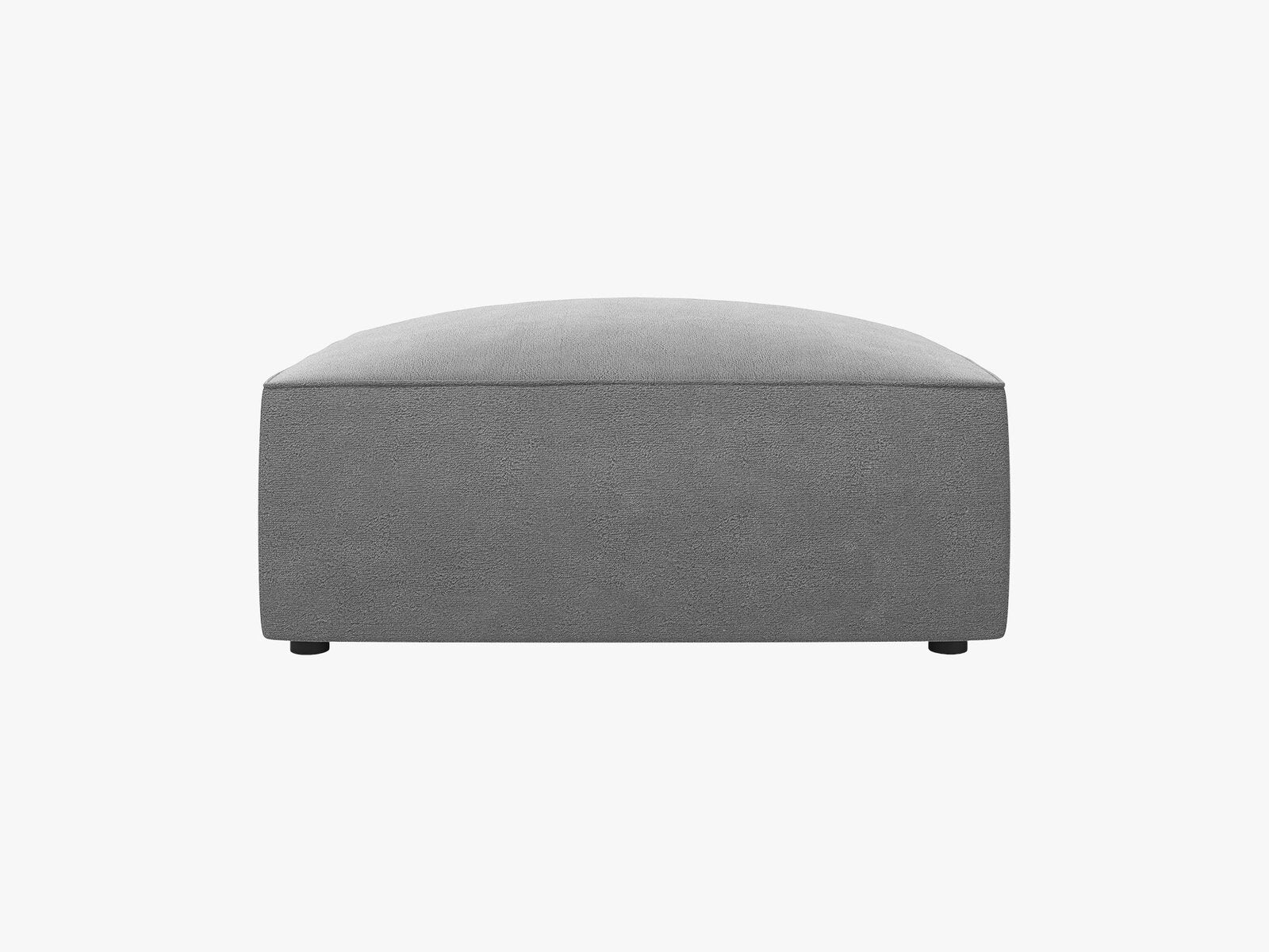 Micadoni Hocker Ruby 1-Sitzer Samt Salvador Grau