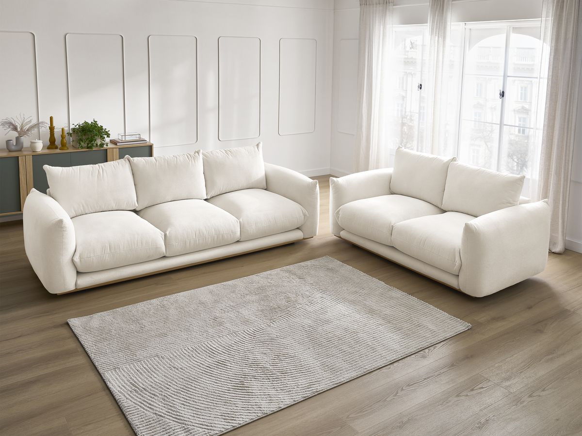 Bobochic Ernest Sofa 5-Sitzer Stoff Beige