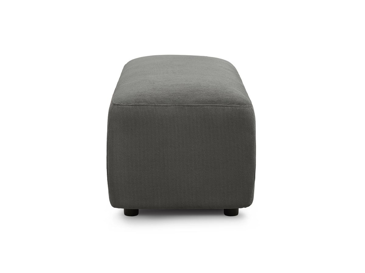 Bobochic Enjoy Pouf Cordsamt Dunkelgrau