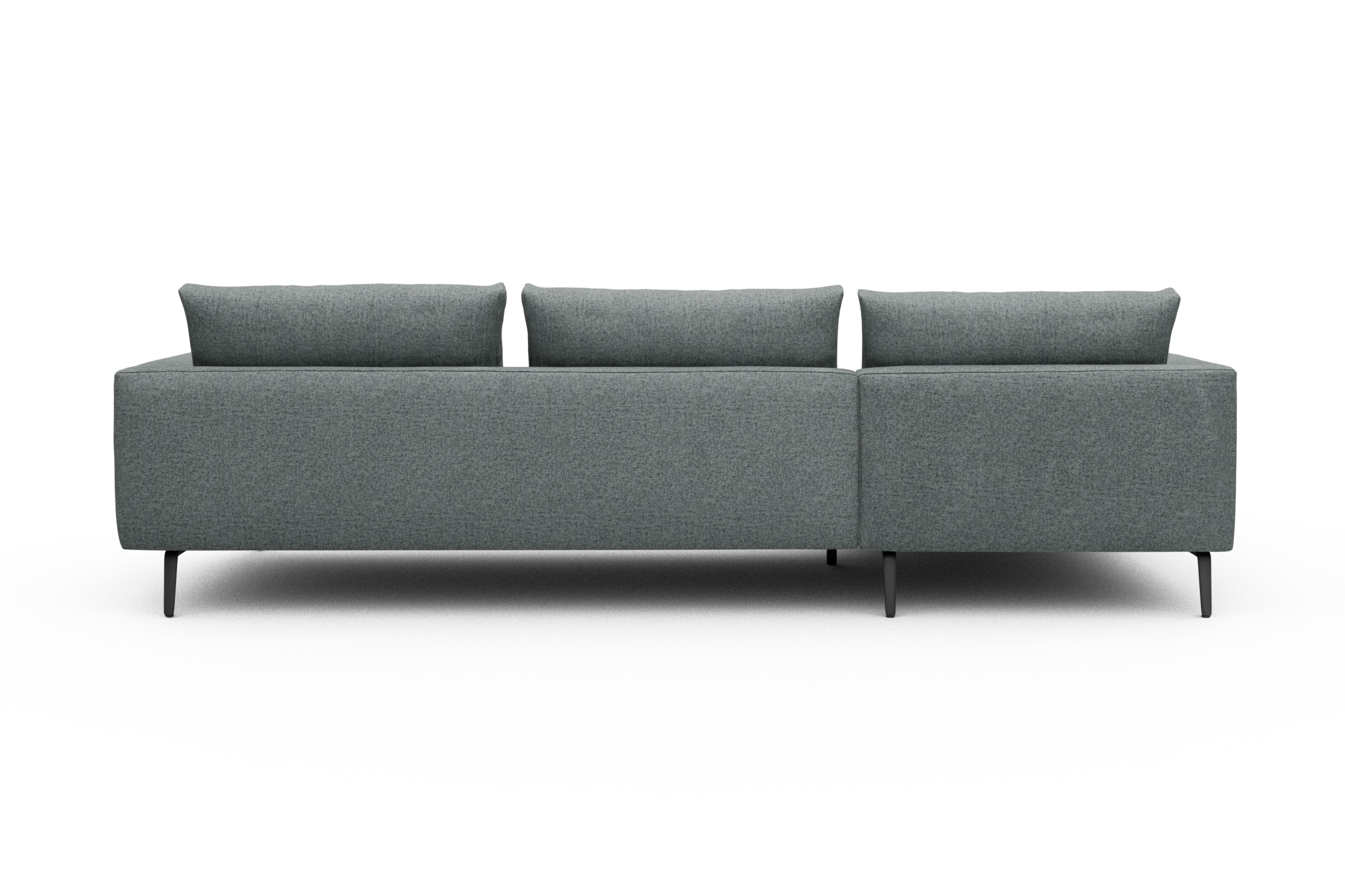 Ecksofa Karl Chaiselongue links mit 2,5-Sitzer Casone-Light-Mixed-Green