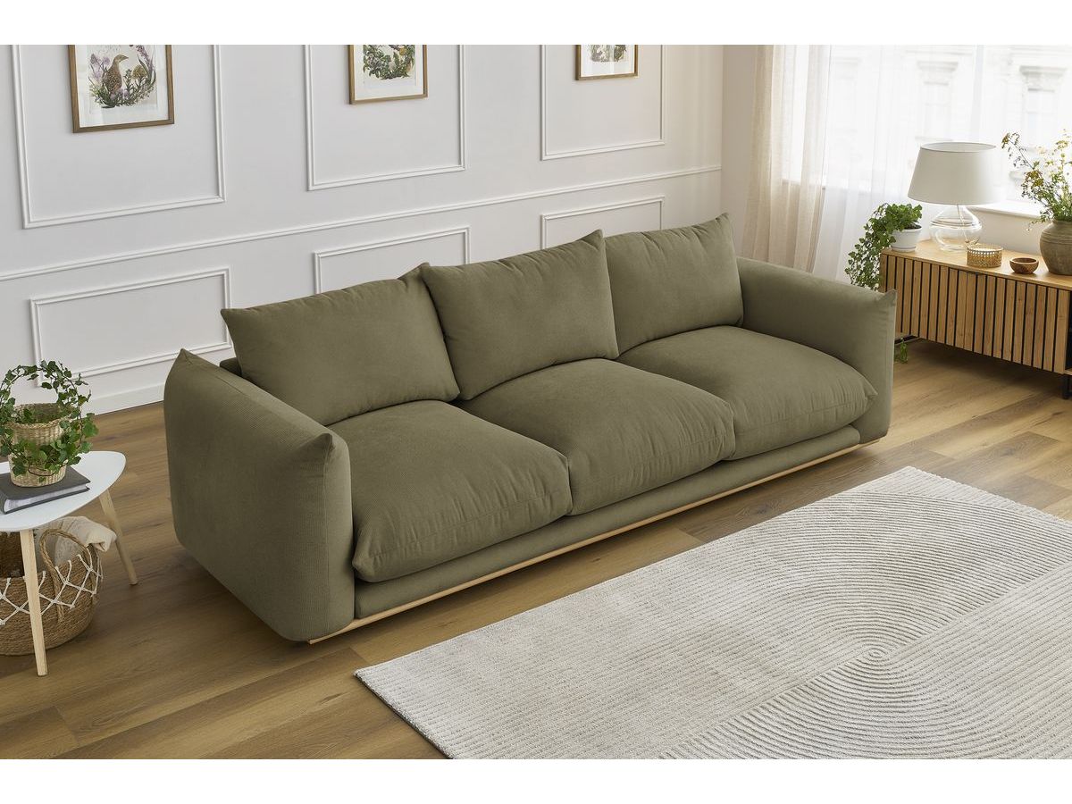 Bobochic Ernest Sofa 3-Sitzer 265 × 106 cm Stoff Grün