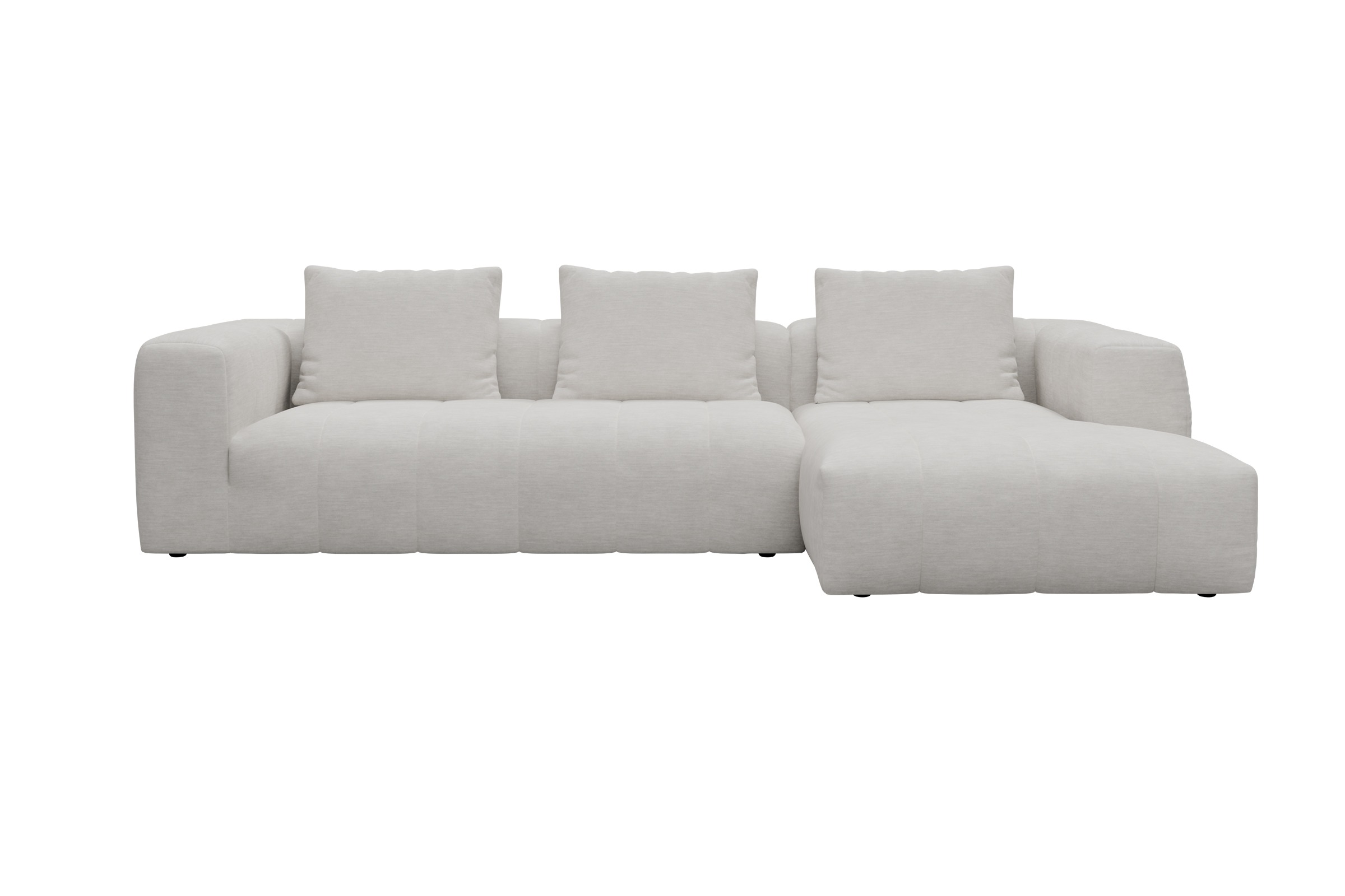 Hugo 2,5-Sitzer Armlehne links mit Chaiselongue Vivus-Dusty-Off-White moebelfaktor