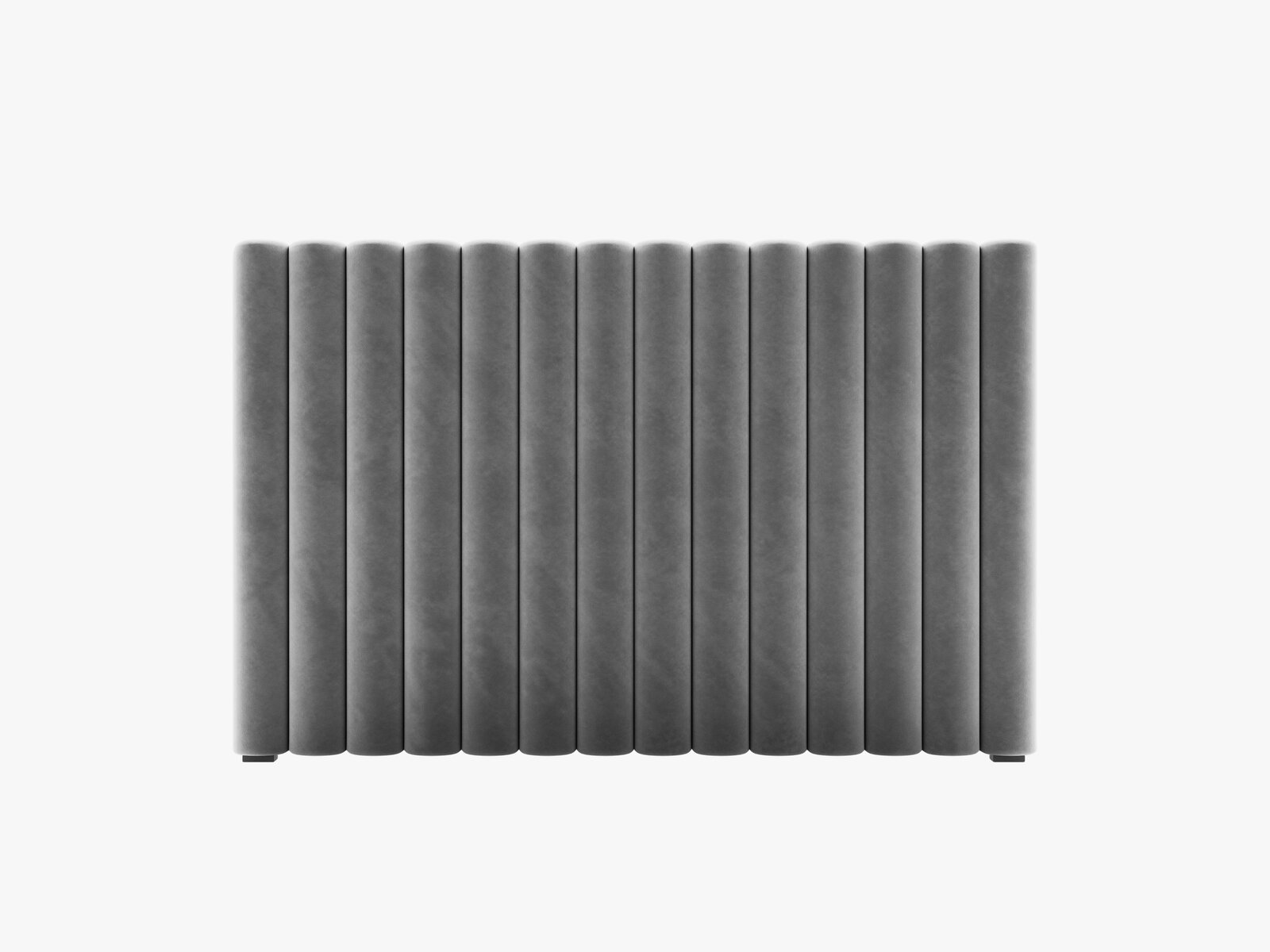 Micadoni Mistero Samtiger Kopfteil 80 cm Samt Paris Grau 140x95