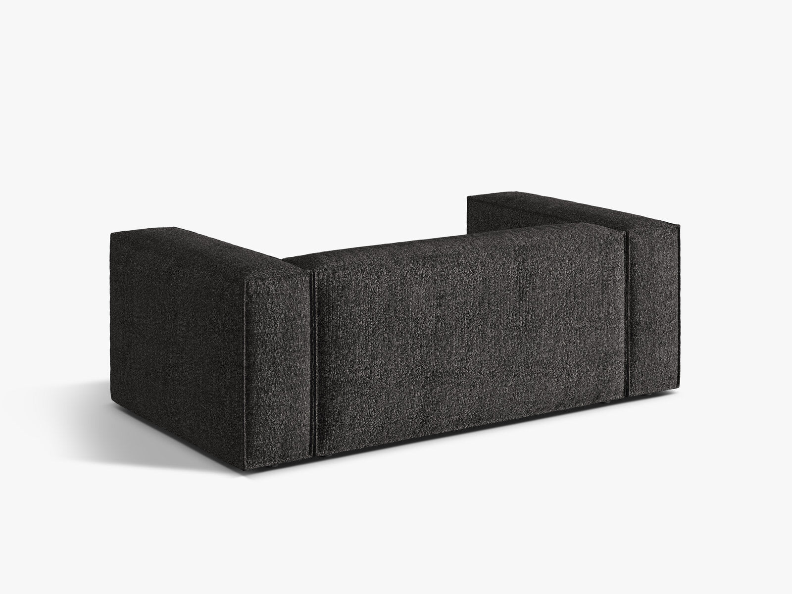 Micadoni Sofa Nuria 2-Sitzer Boucle Anthrazit