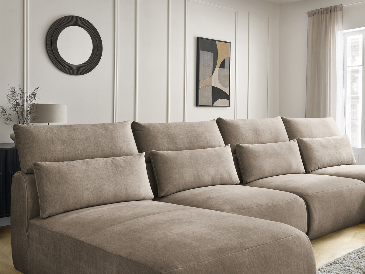 Bobochic Jana Wohnlandschaft Samt Taupe