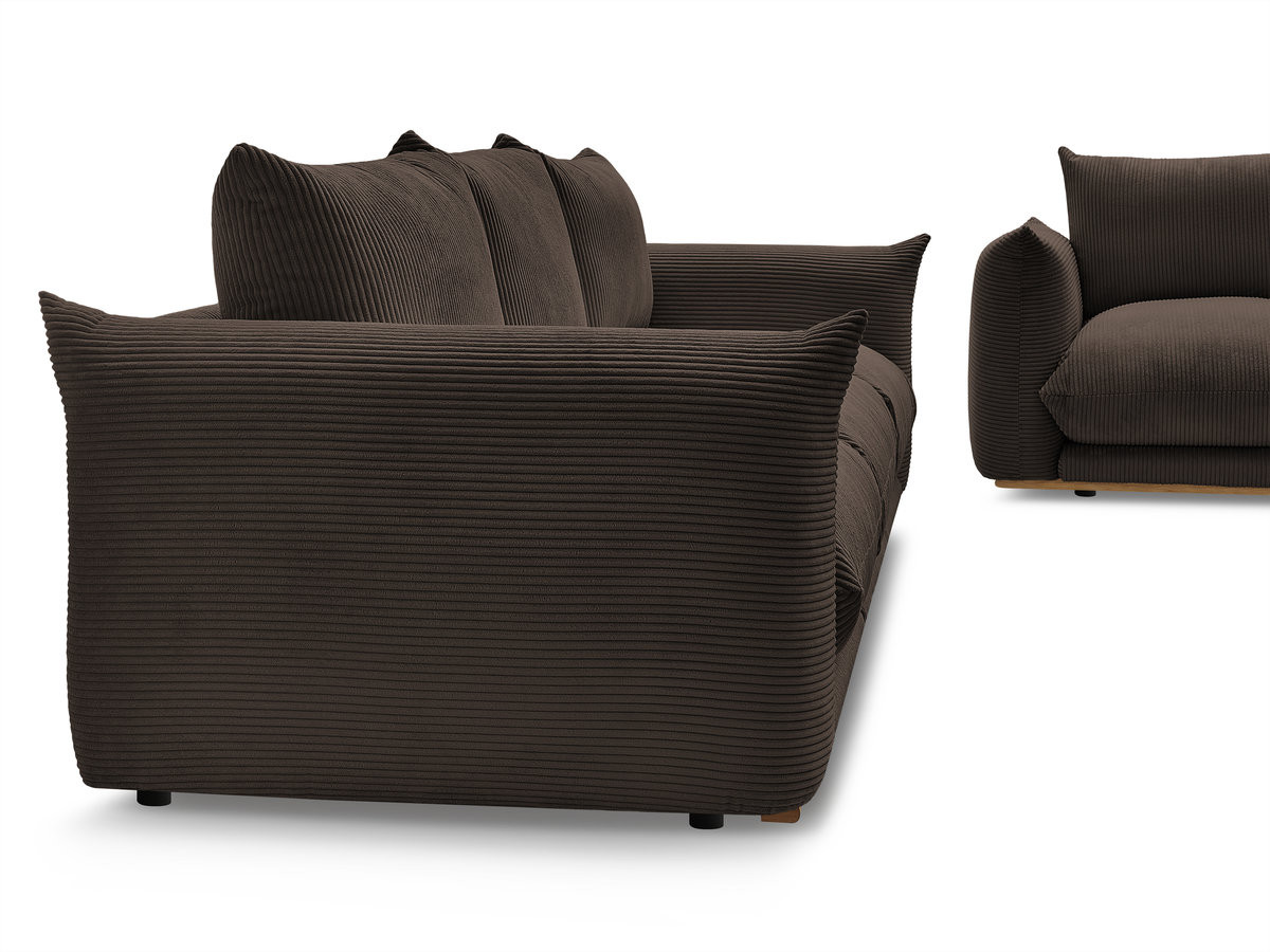 Bobochic Ernest Sofa 5-Sitzer Cordsamt Braun