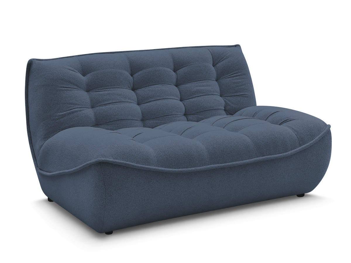 Bobochic Serena Sofamodul 2-Sitzer Melange-Stoff Blau