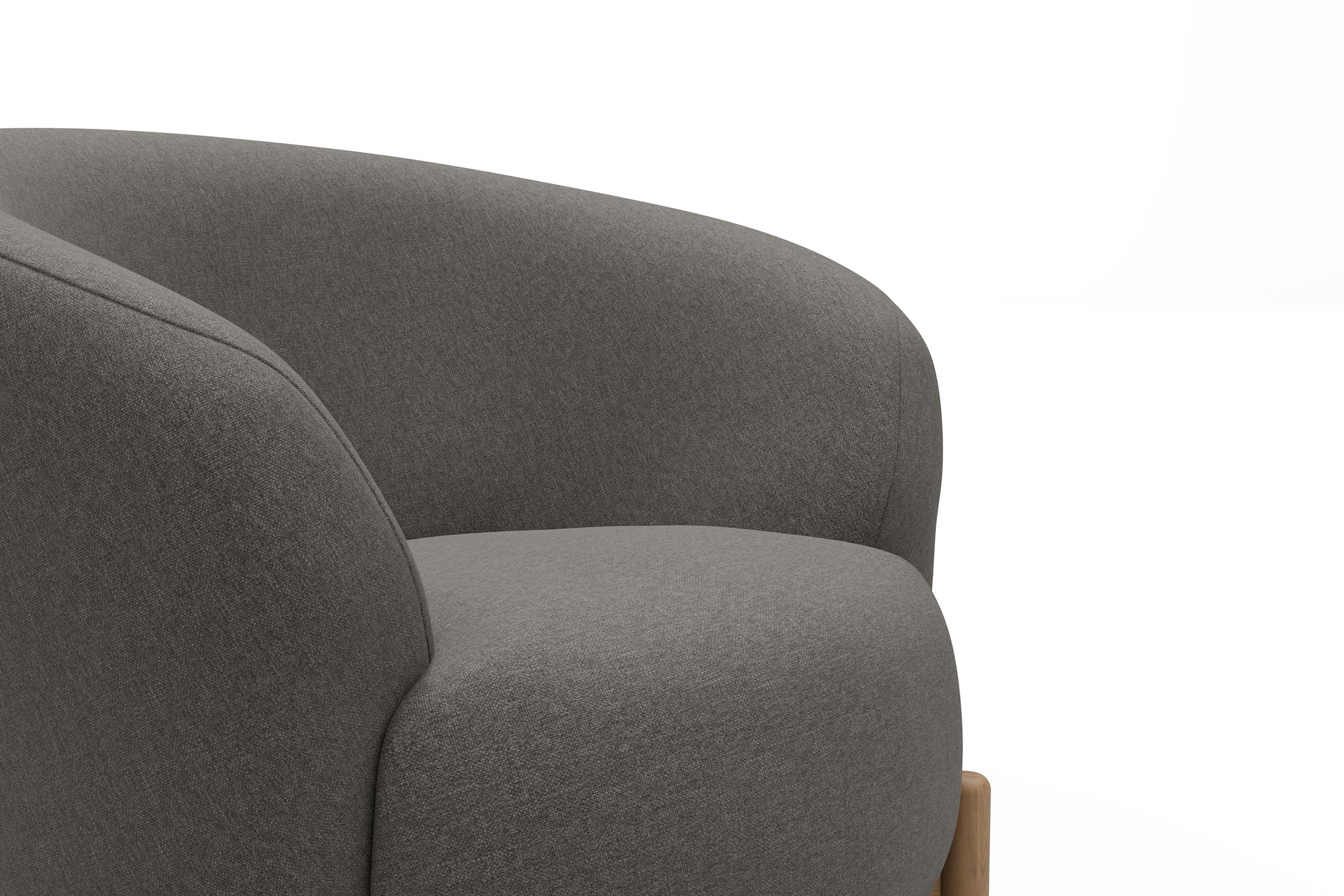 Sessel Ronda Holzbeine Eiche Natur Satya-Taupe