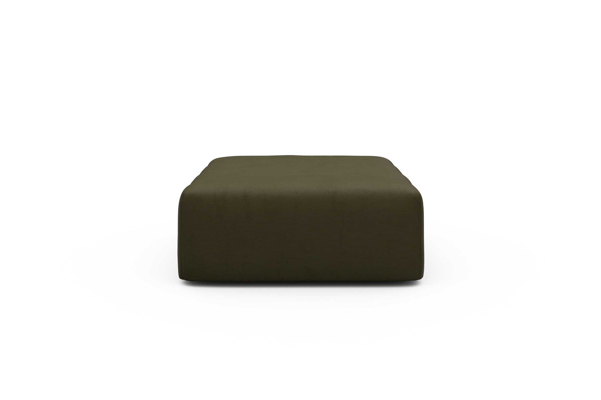 Sitzhocker Hugo Ottomane Cordufine-Pine-Green