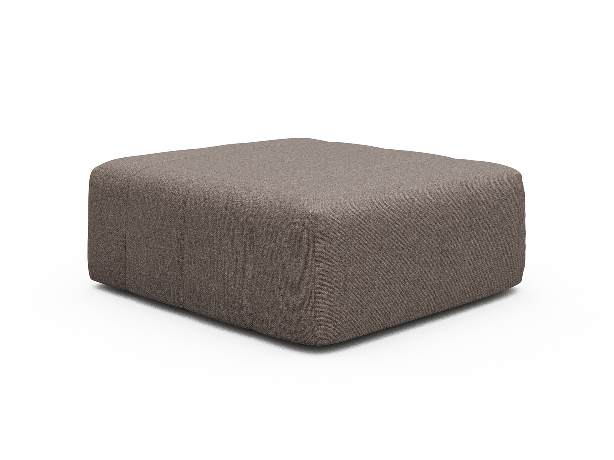 Ottomane Hugo Strukturierter Stoff Sama 340-Stone