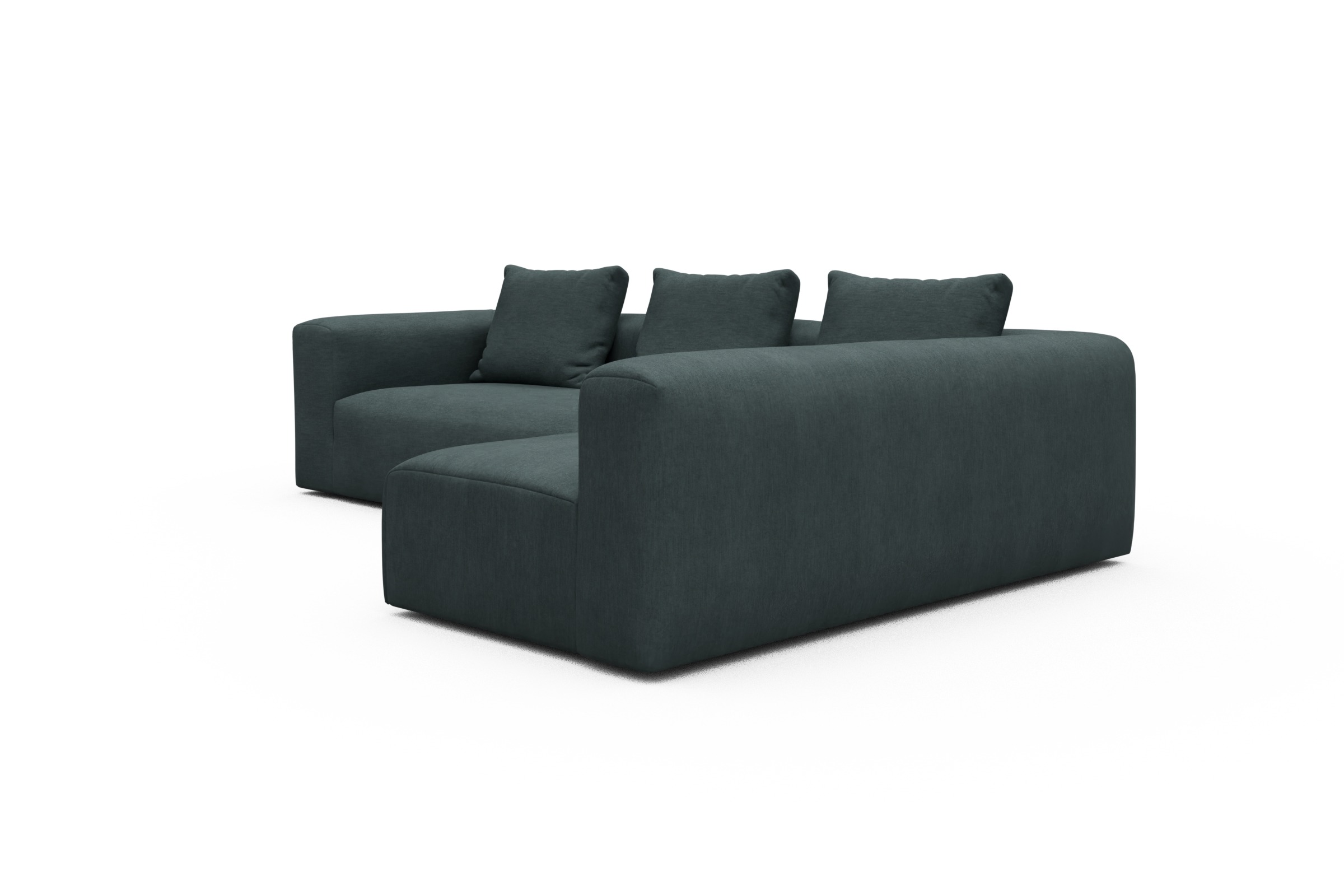 Ecksofa Fred 2x 2,5-Sitzer rechts offen Vivus-Blue