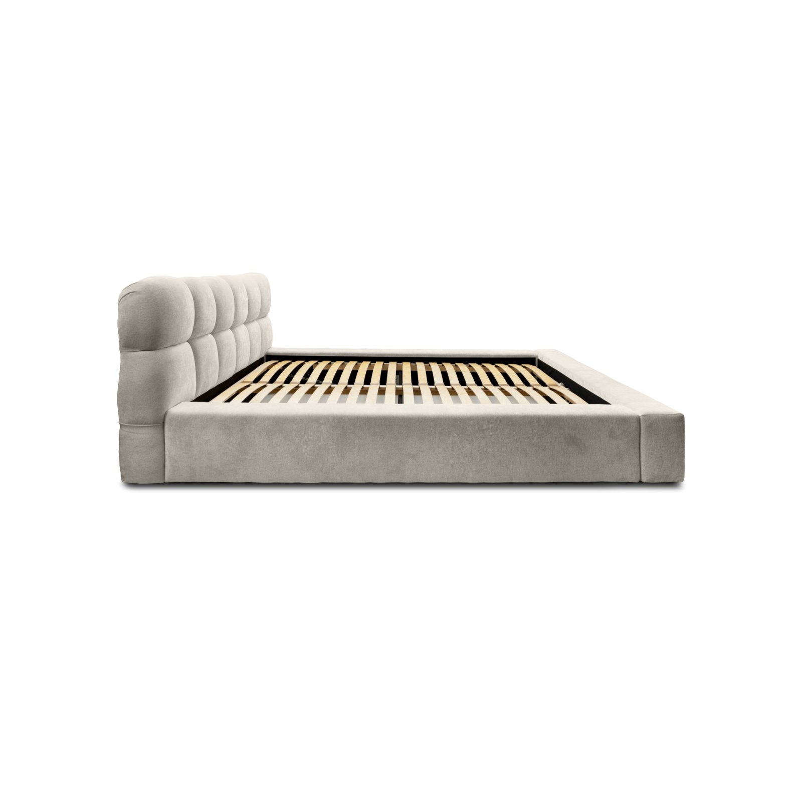Polsterbett Vento-New Chenille 140x200 mit Metallrahmen Ditra-New 20