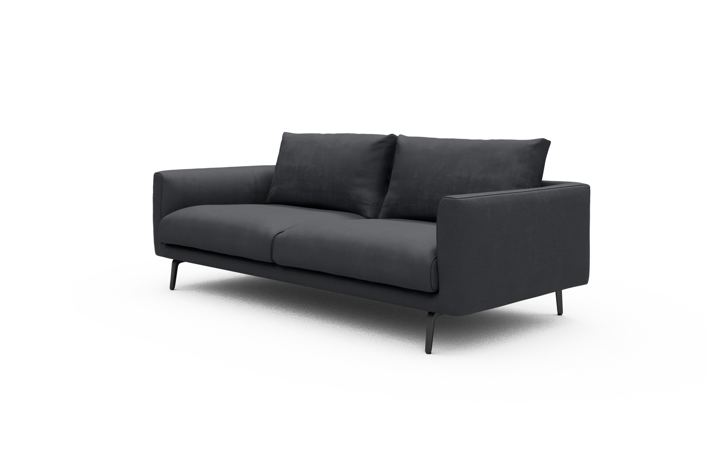 Sofa Karl 3-Sitzer Cordufine-Slate-Grey