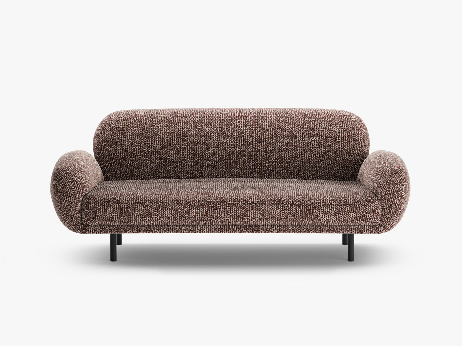 Micadoni Sofa Poppy 2-Sitzer große Version Chenille Silencio Braun
