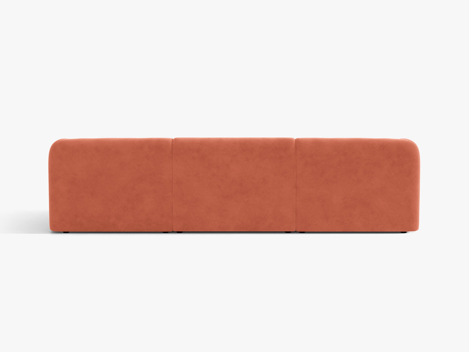 Micadoni Sofa Miley 3-Sitzer Samt Venus Koralle