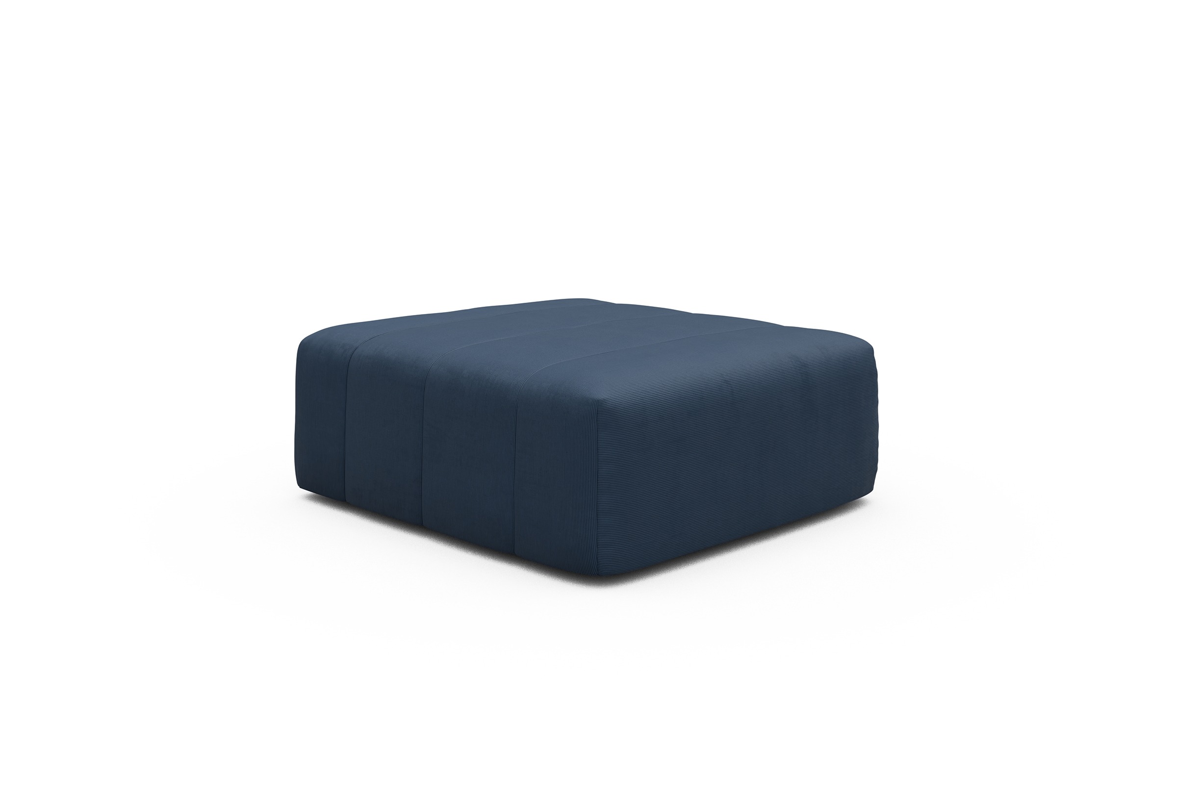 Sitzhocker Hugo Ottomane Cordufine-Royal-Blue