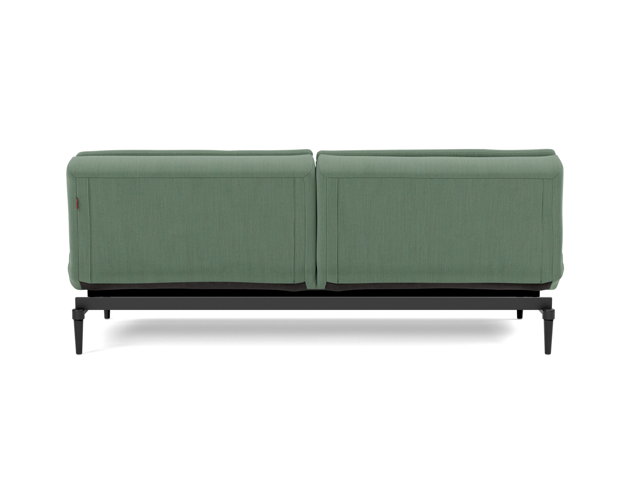 Schlafsofa Dublexo Flachgewebe Elegance 518-Green Beine Styletto Eiche schwarz
