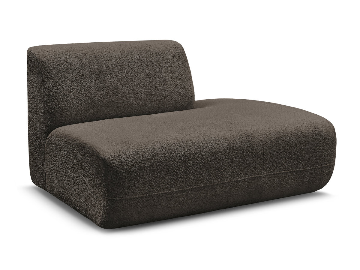 Bobochic Anda Sofamodul 2-Sitzer Chenille Braun Ecke rechts