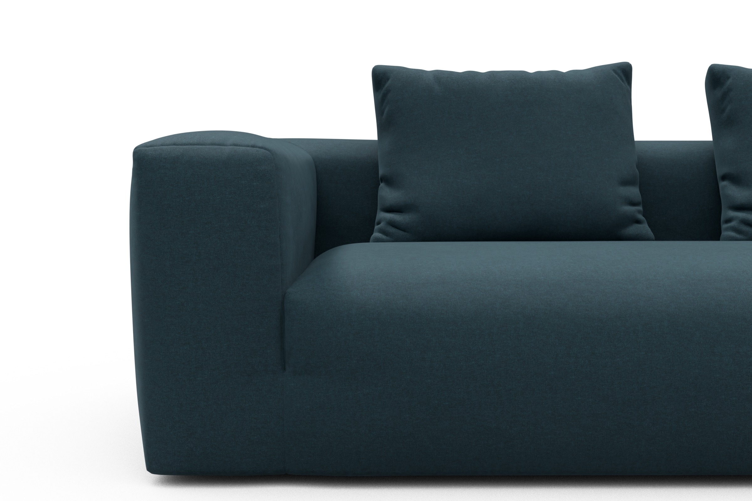 Ecksofa Fred Chaiselongue rechts mit 2,5-Sitzer Satya-Indigo
