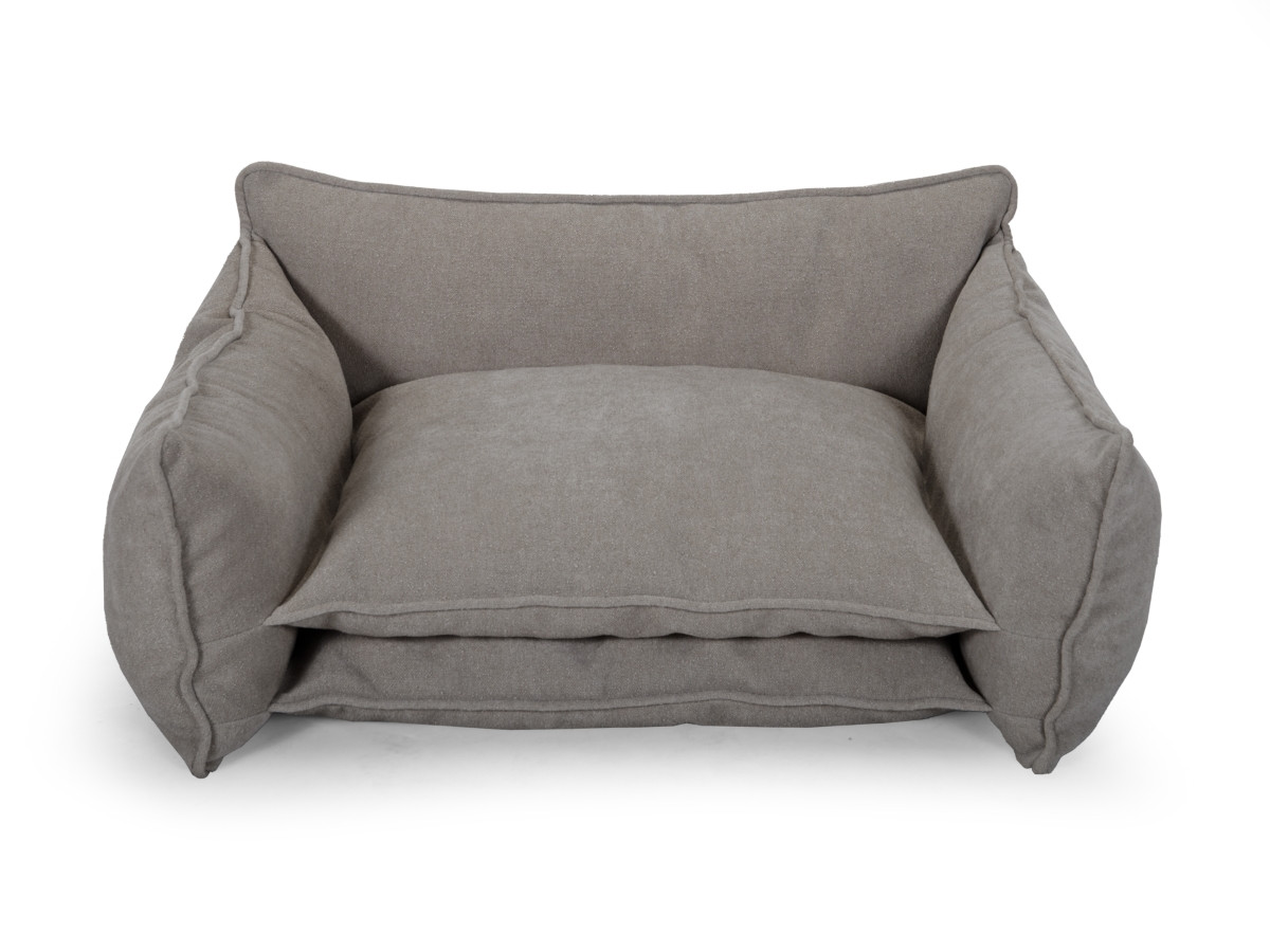 Bobochic Pluto Hundekorb Strukturstoff Taupe, Größe XL (100 cm)