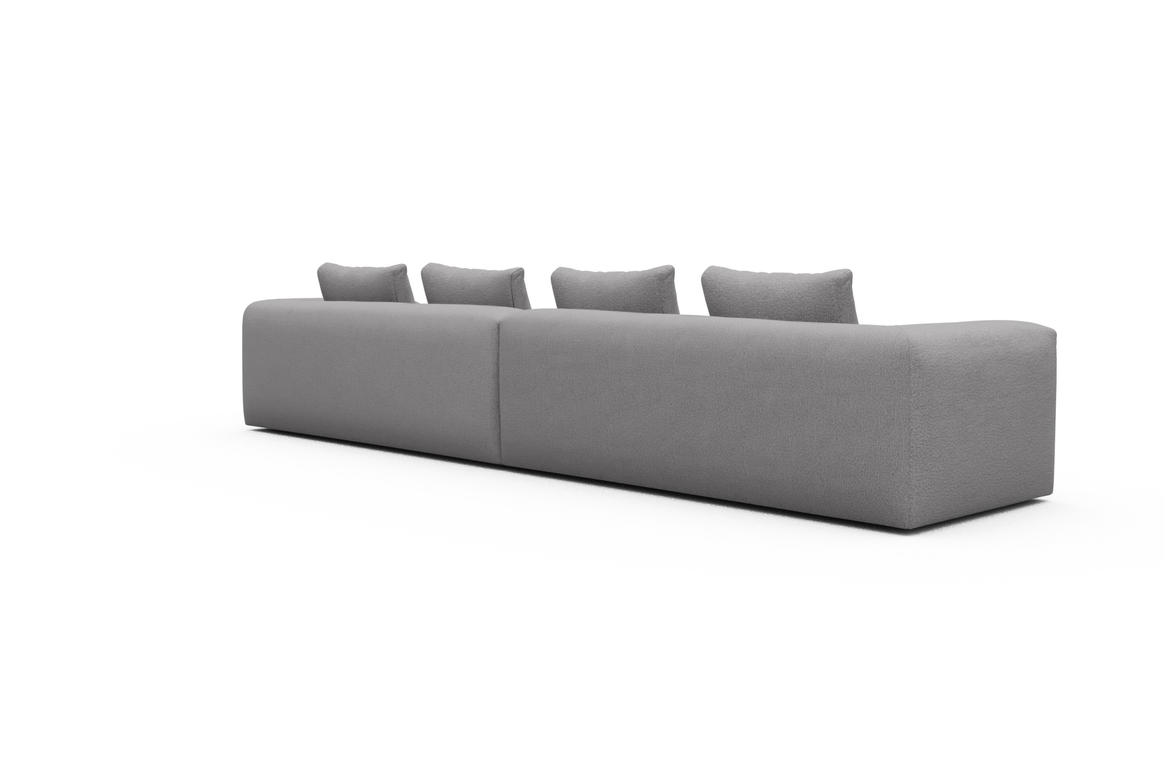 Sofa Modulares XXL Sofa Fred 5-Sitzer Sama-Grey