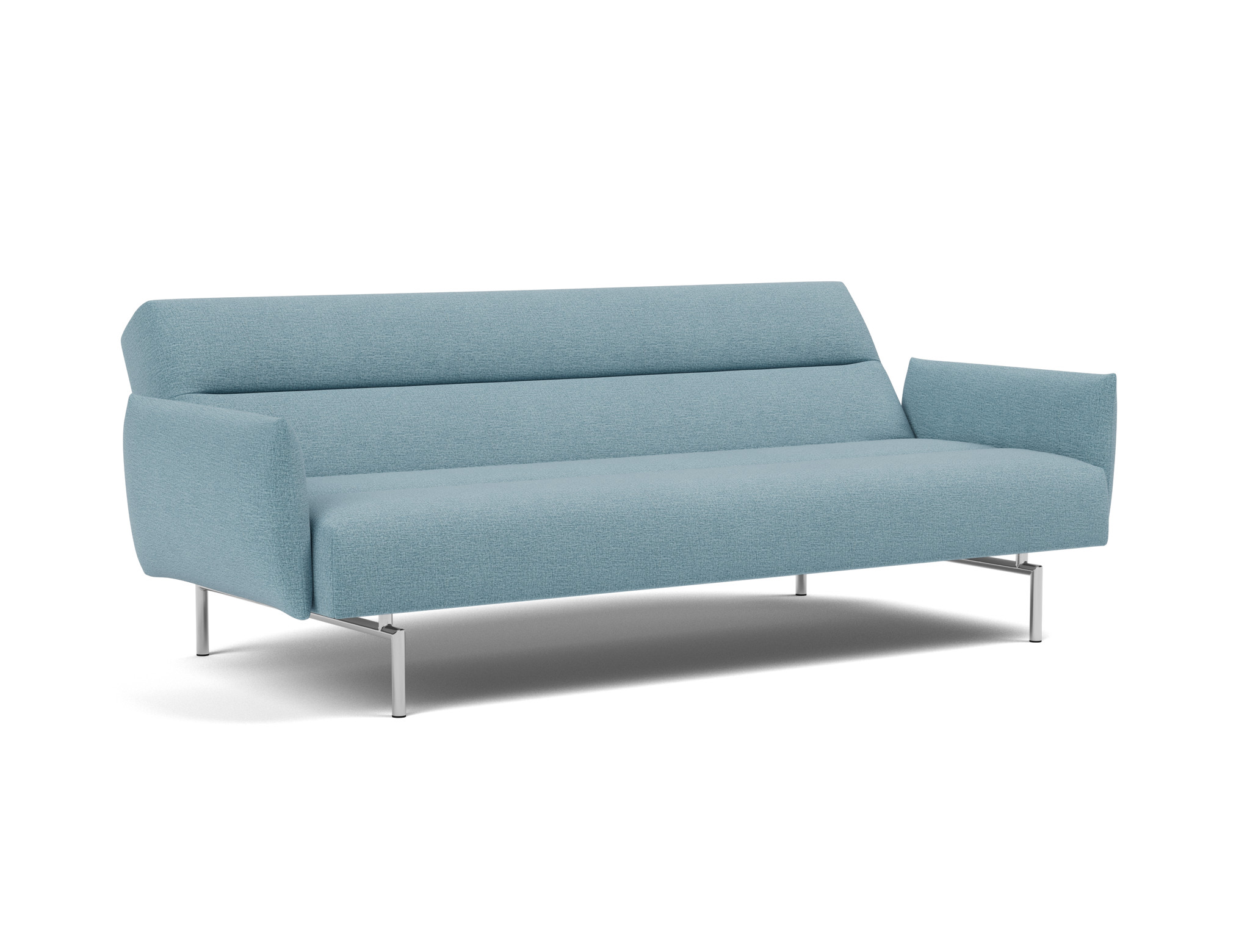 Schlafsofa Jillis mit Armlehnen Flachgewebe Mixed Dance 525-Light-Blue