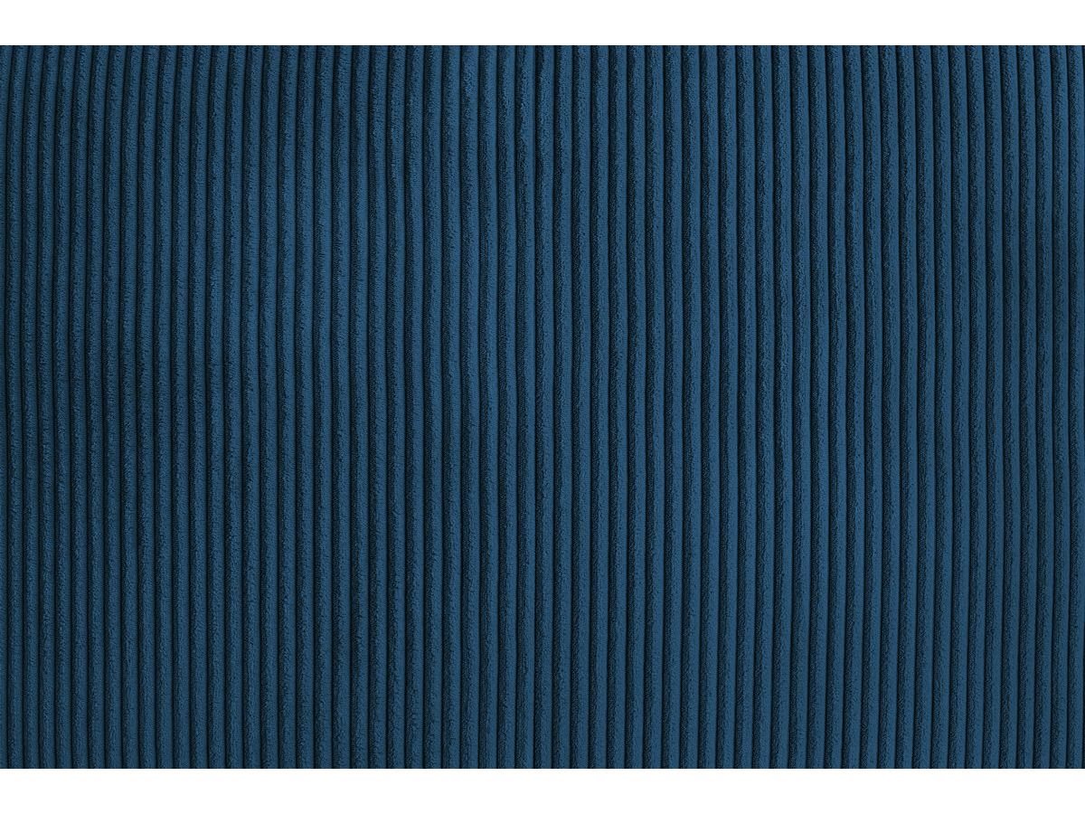 Bobochic Voltaire Sofa 2-Sitzer Cordsamt Dunkelblau