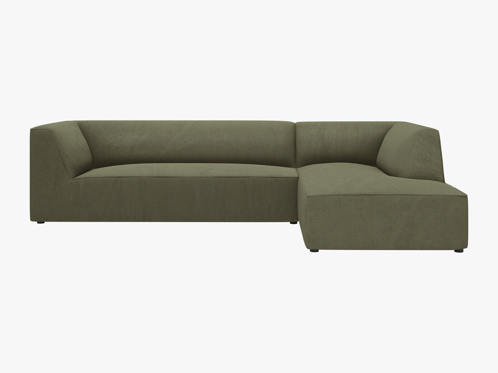 Micadoni 4-Sitzer Modular Sofa Ruby Rechts Kord Scala Grün