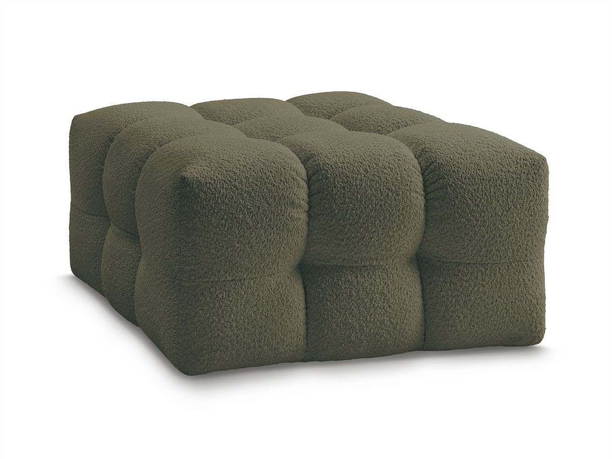 Bobochic Cloud Pouf Bouclé-Stoff Grün