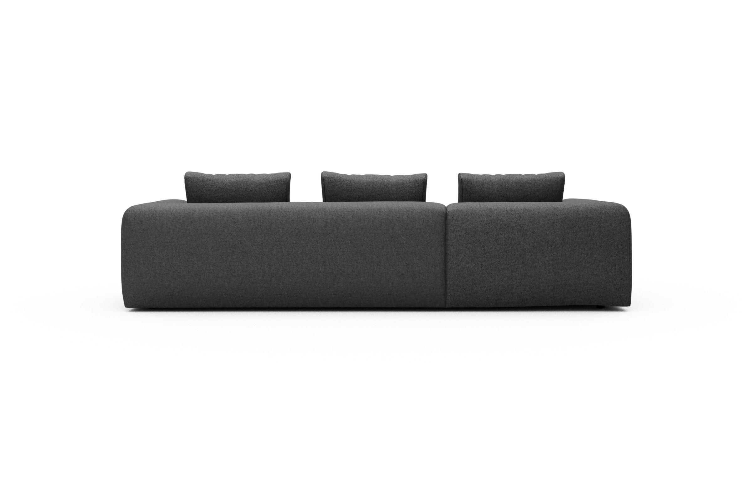 Ecksofa Fred Chaiselongue links mit 2,5-Sitzer Sama-Antracite